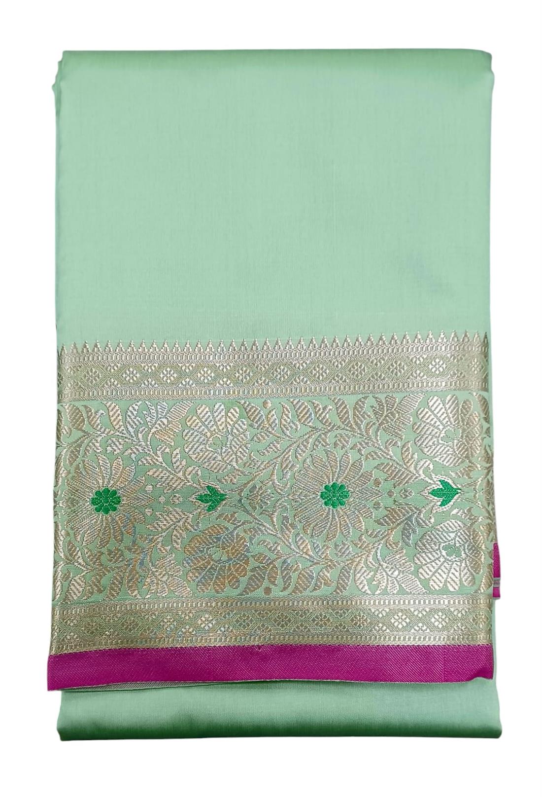 Mint & Pink Banarasi Sarees