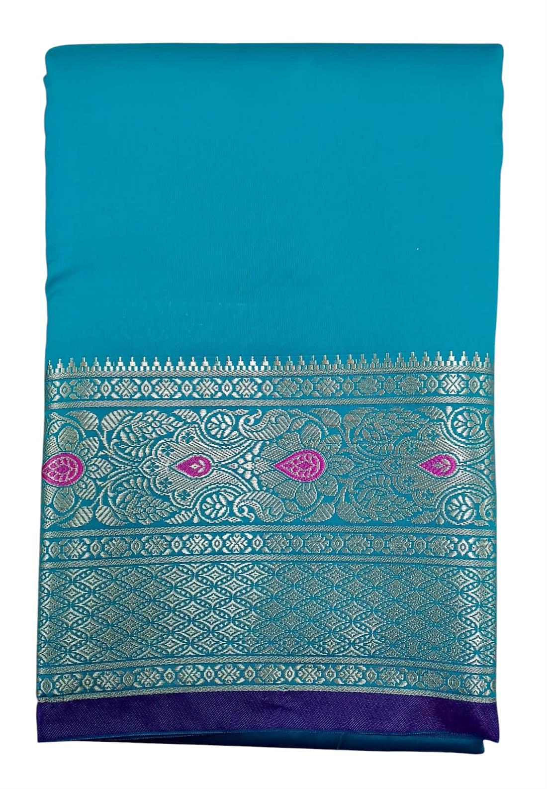 Teal & Purple Banarasi Sarees