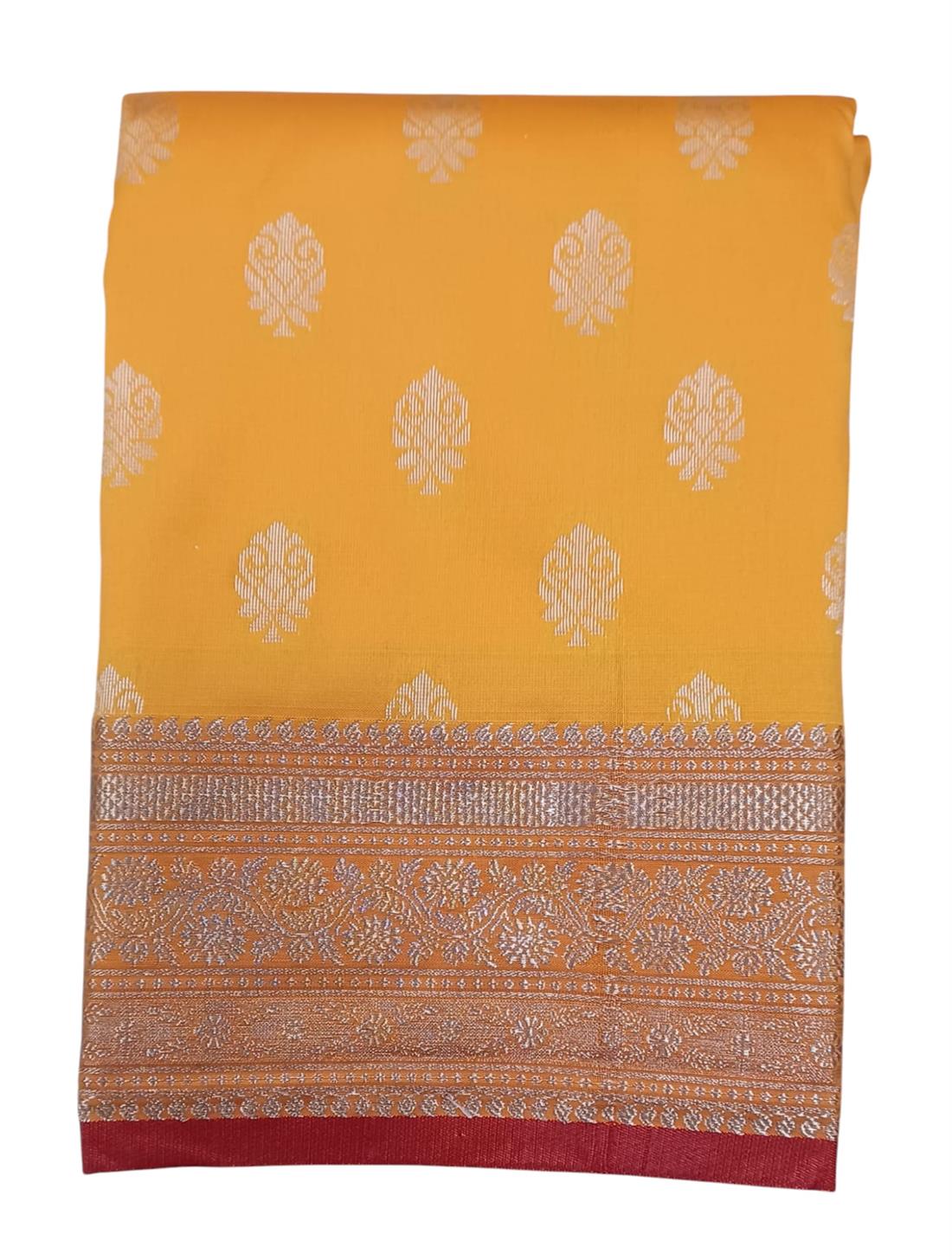 Orange & Maroon Banarasi Sarees