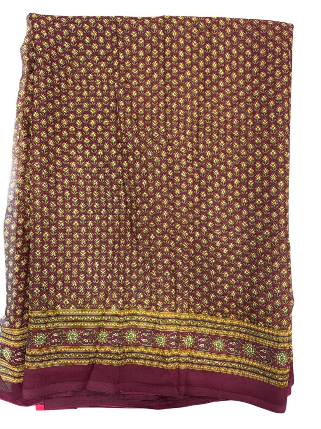 Maroon Georgette Sarees