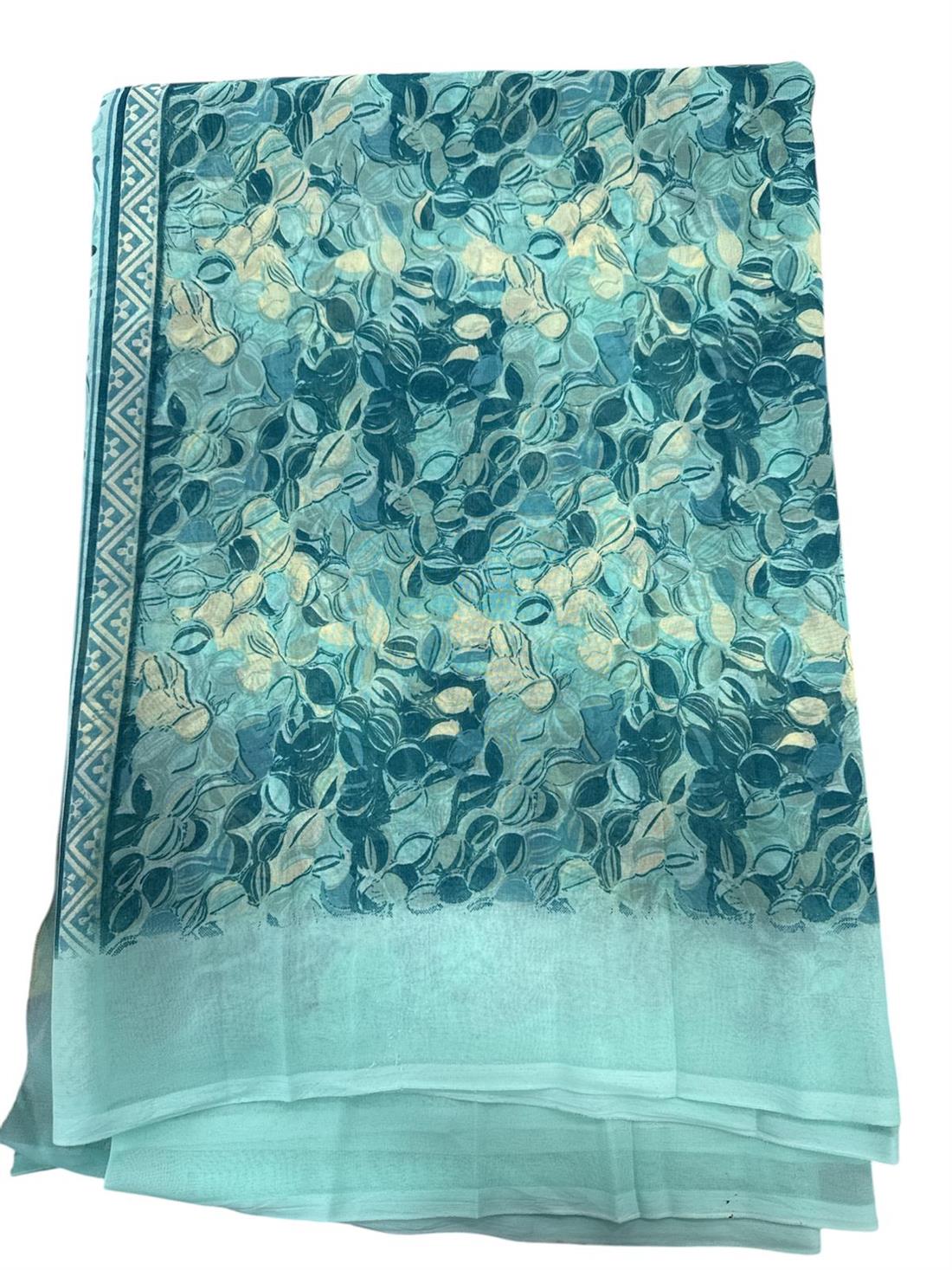 Turquoise Georgette Sarees