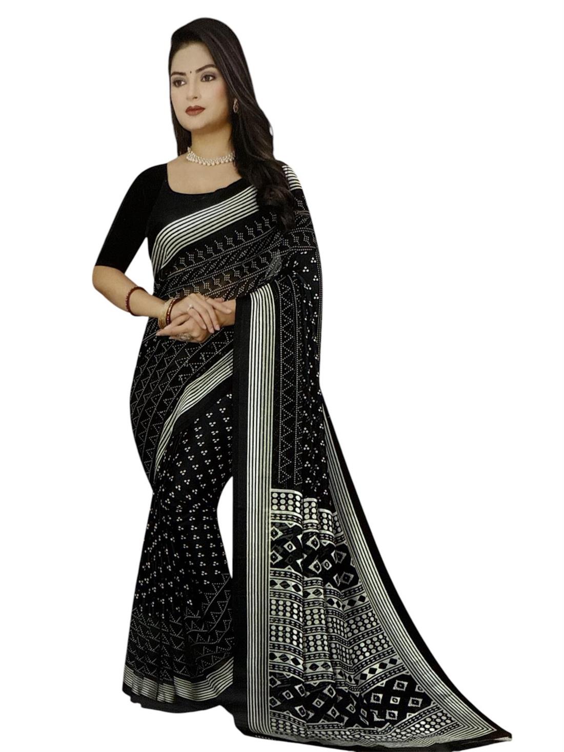Black Georgette Sarees