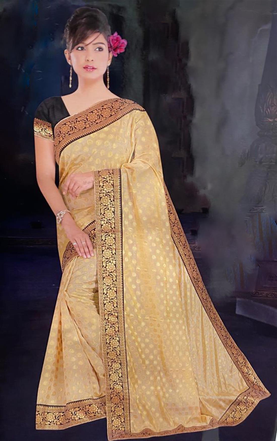 Light Gold Banarasi Sarees