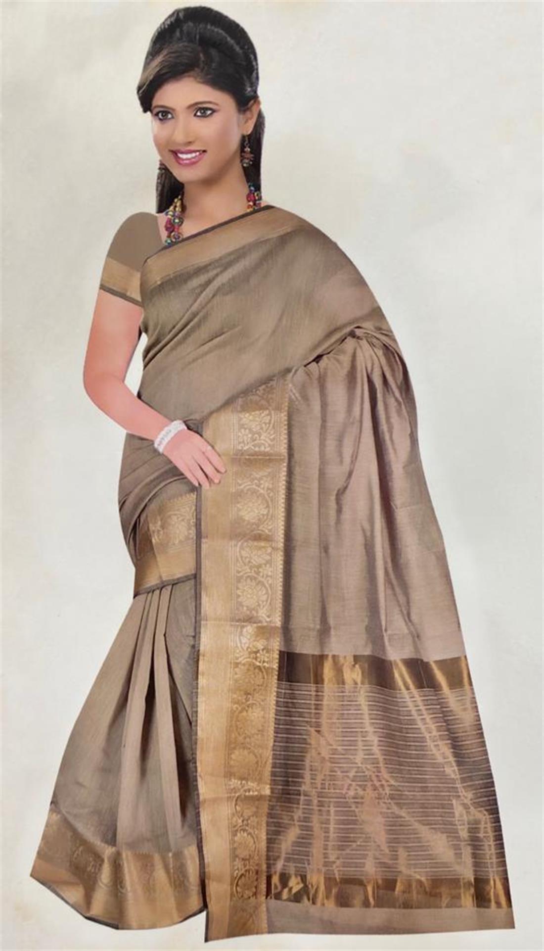 Grey & Gold Banarasi Sarees
