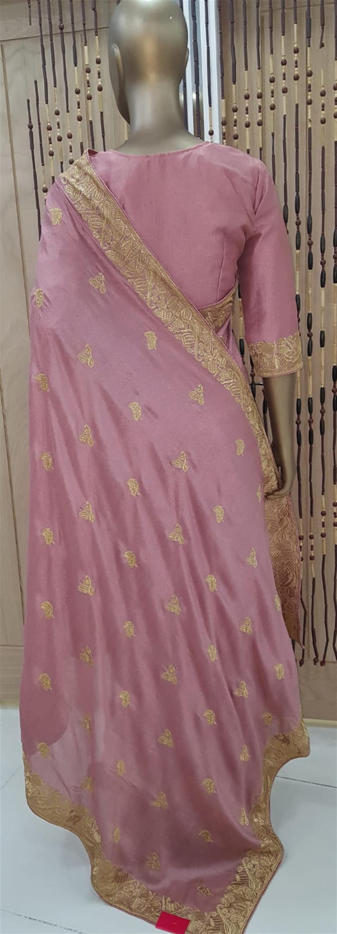 Dusky Pink Silk Sarees