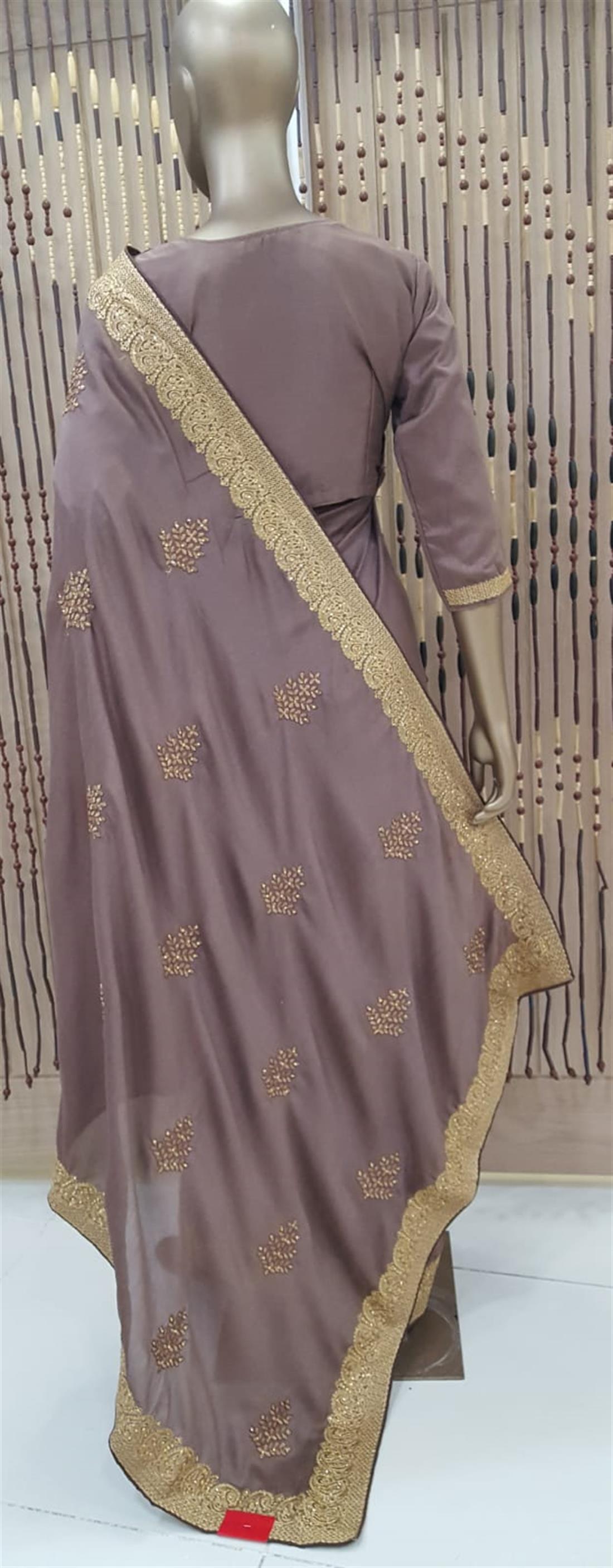 Mouve Stone Work Silk Sarees