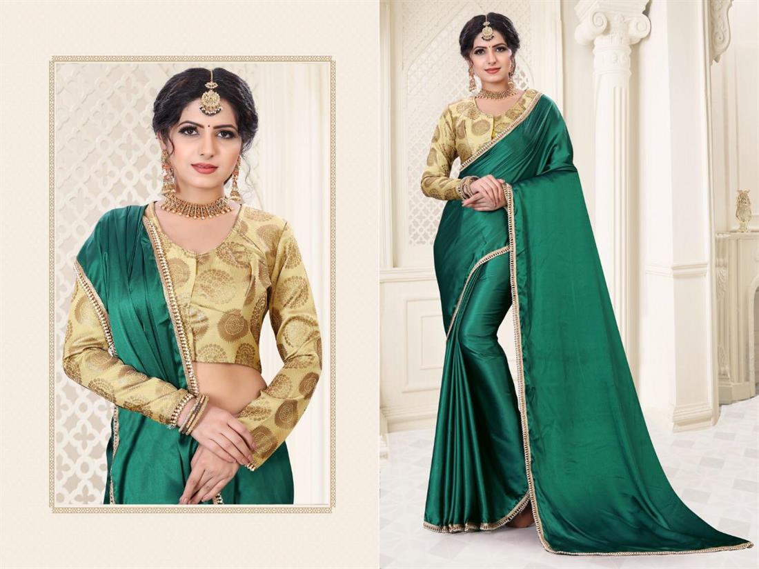 Green & Gold Silk Sarees