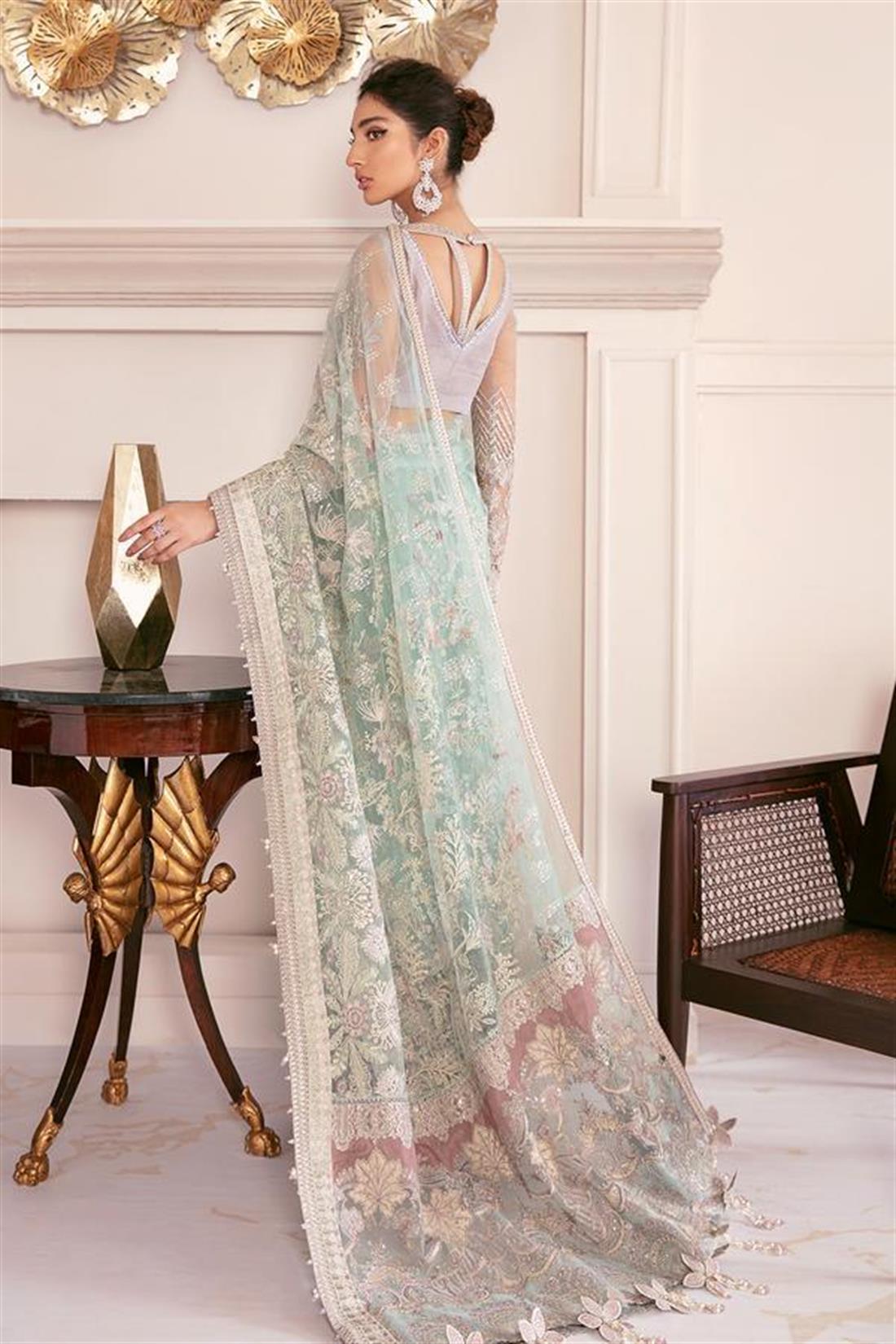 Mint & Lilac Net Sarees