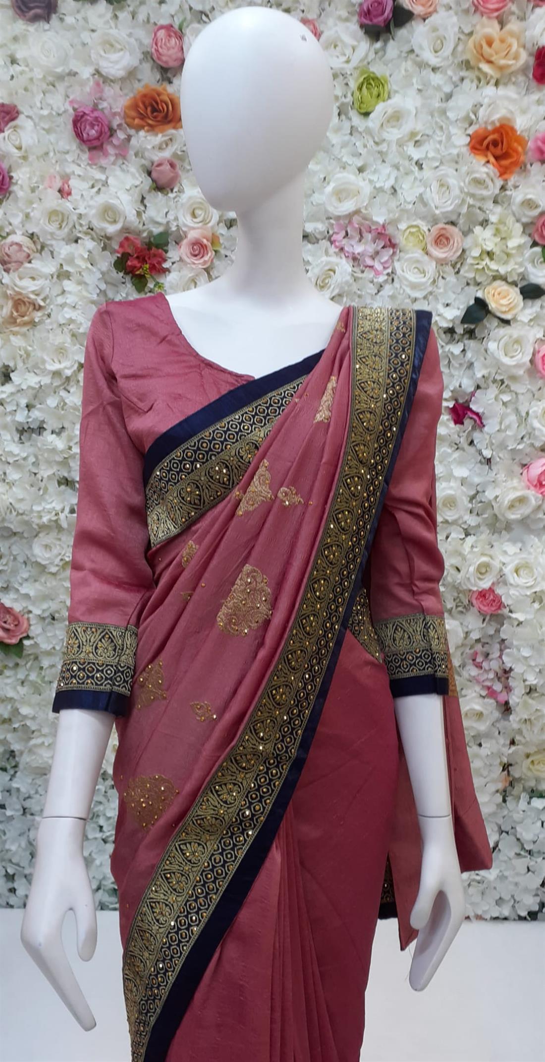 Majenta Raw Silk Sarees