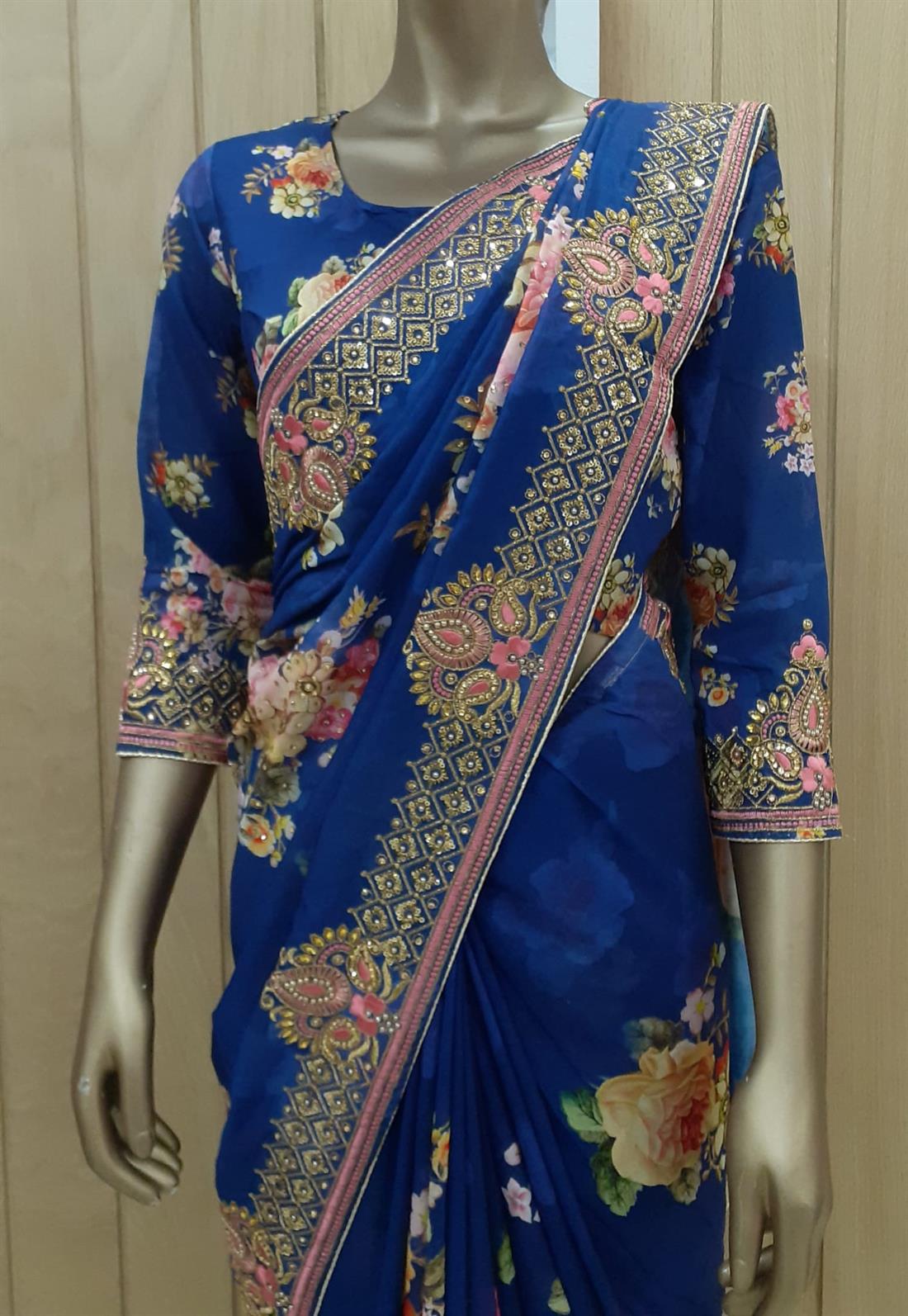 Royal Blue Silk Sarees