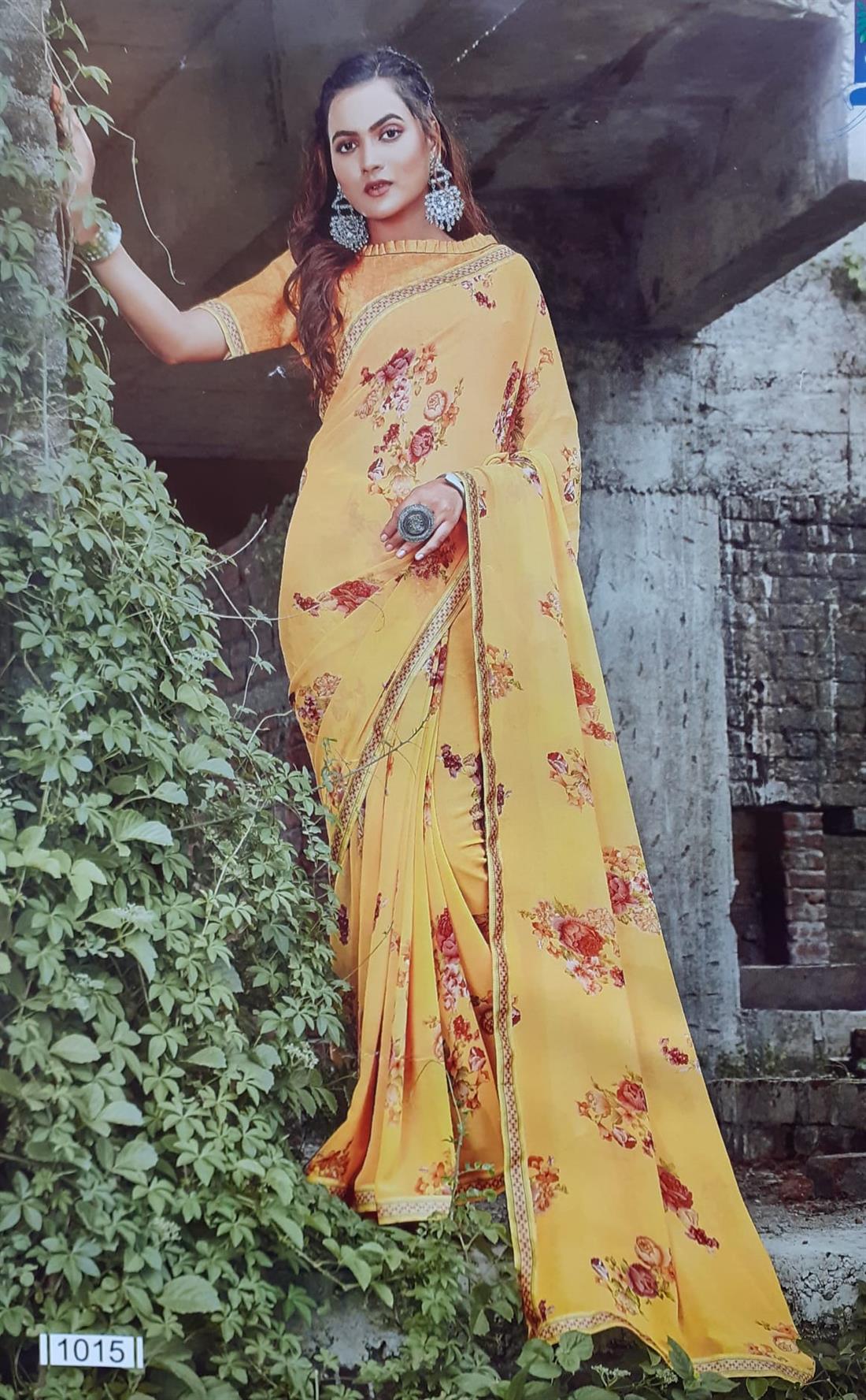 Mango Georgette Sarees