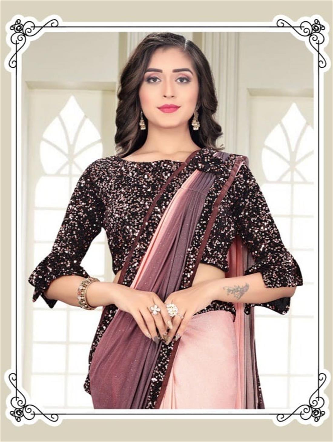 Dusty & Brown Sarees