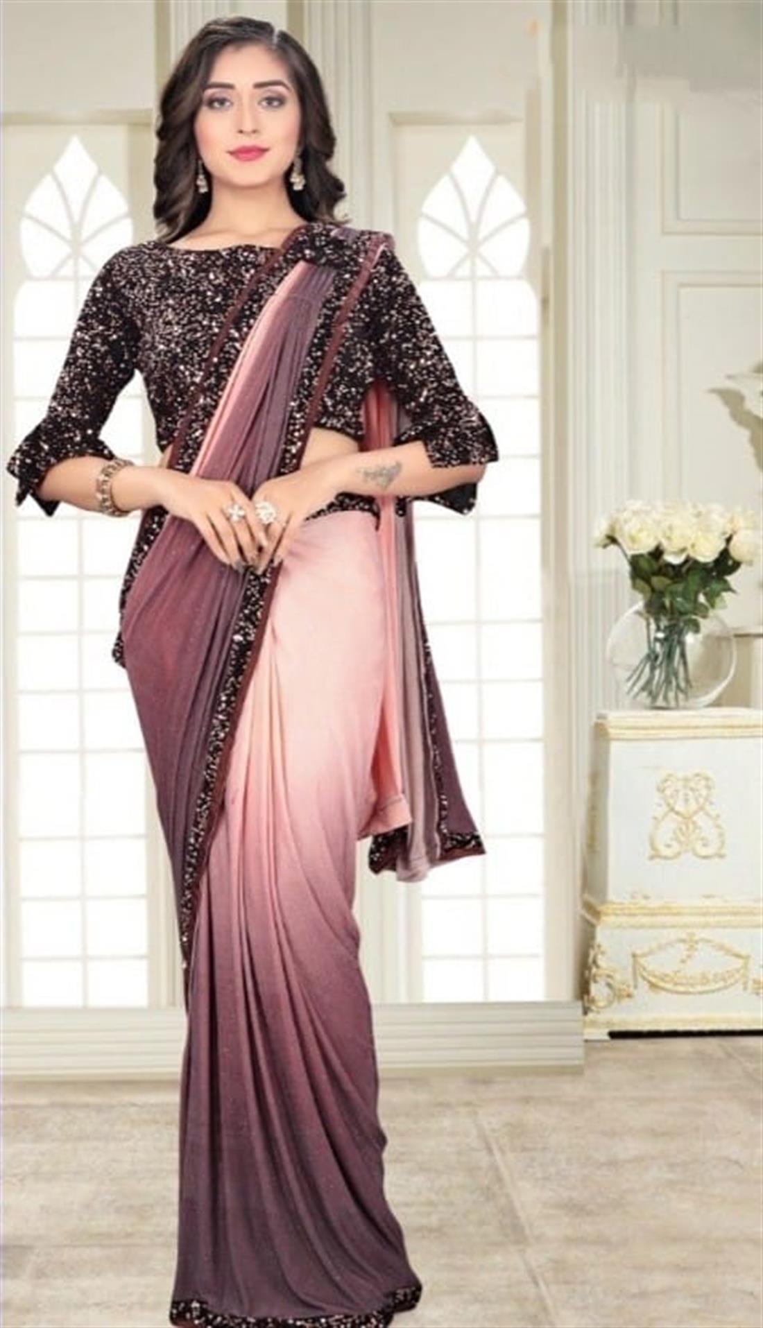 Dusty & Brown Sarees