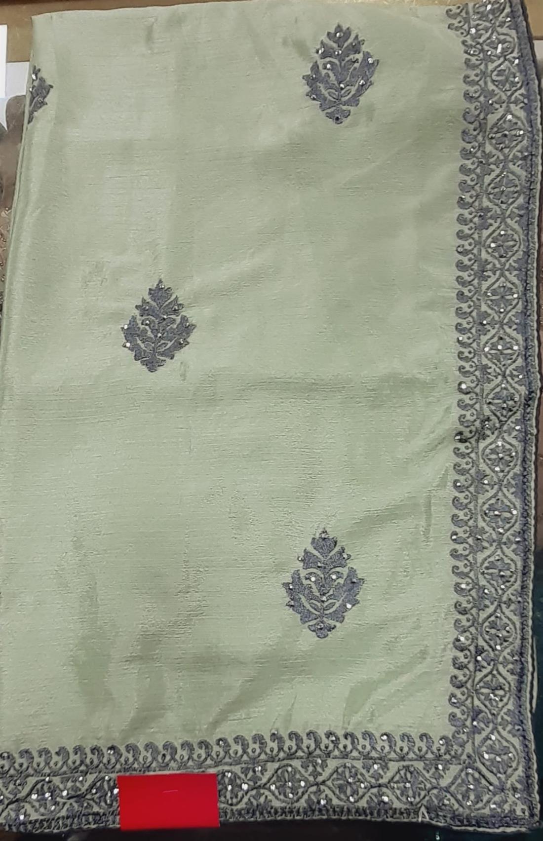 Mint Chiffon Sarees