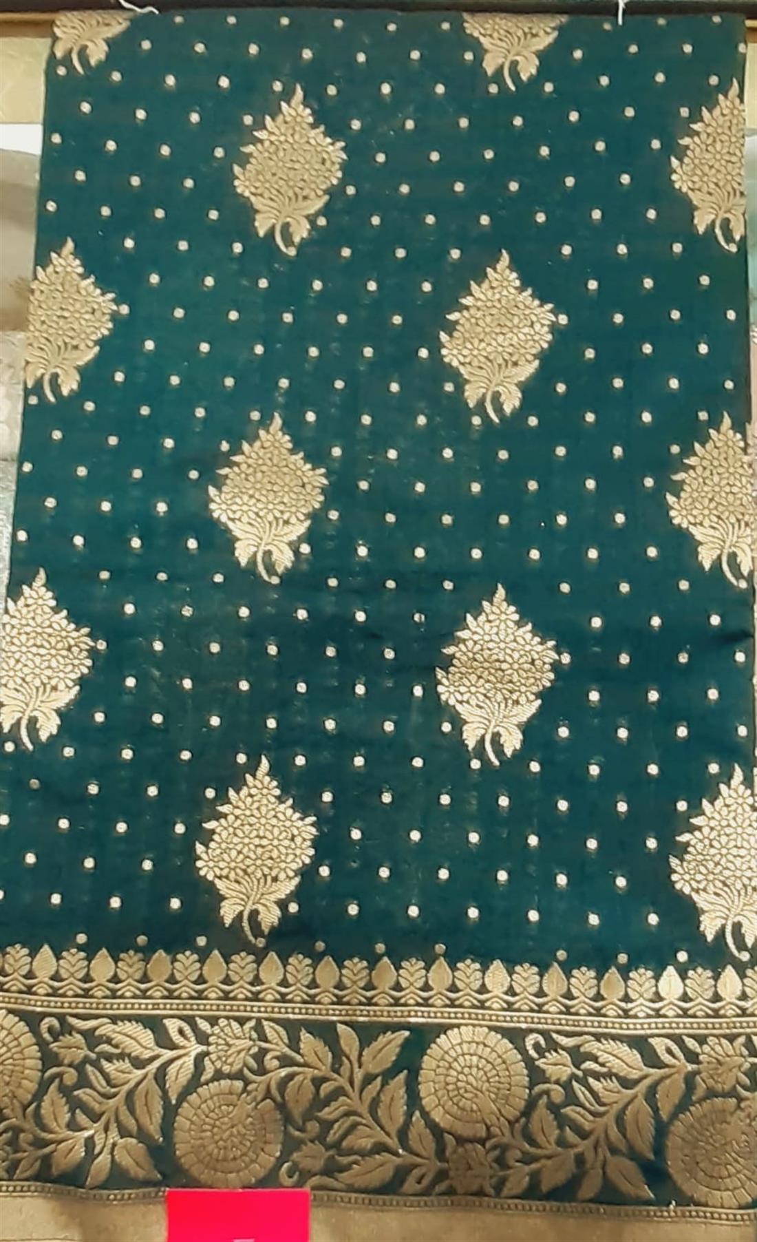 Bottle Green Banarasi Sarees