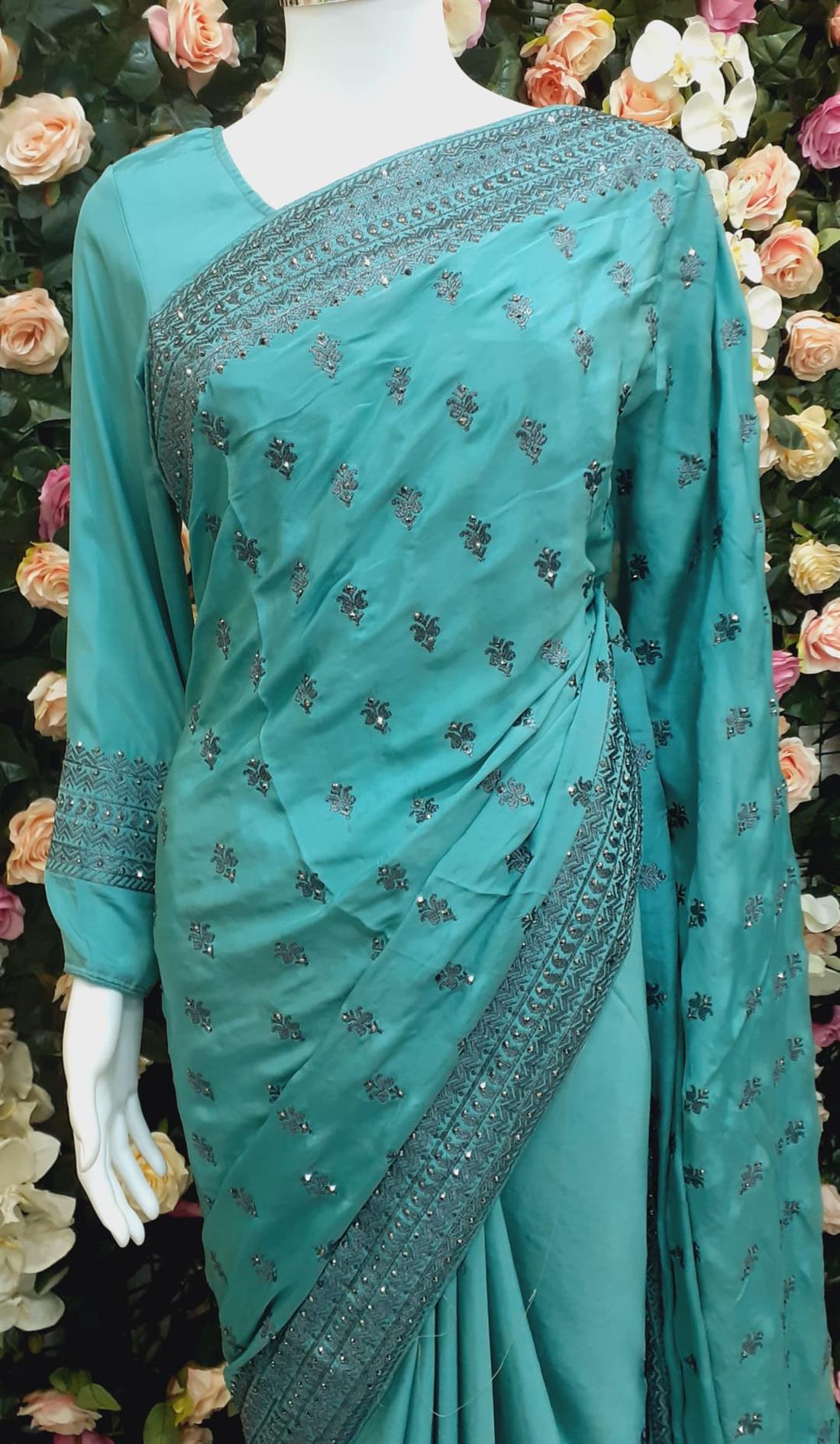 Aqua Silk Sarees
