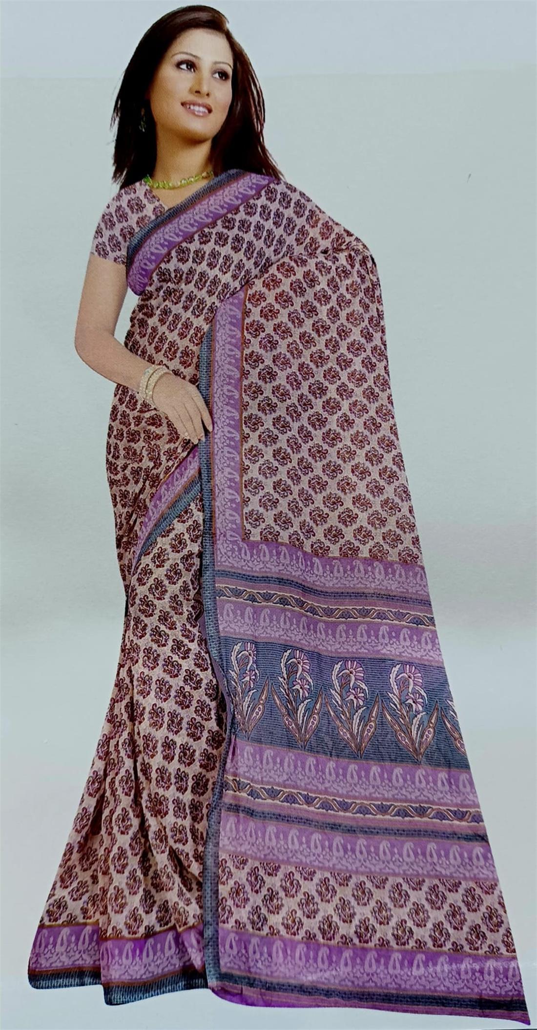 Lilac Georgette Sarees