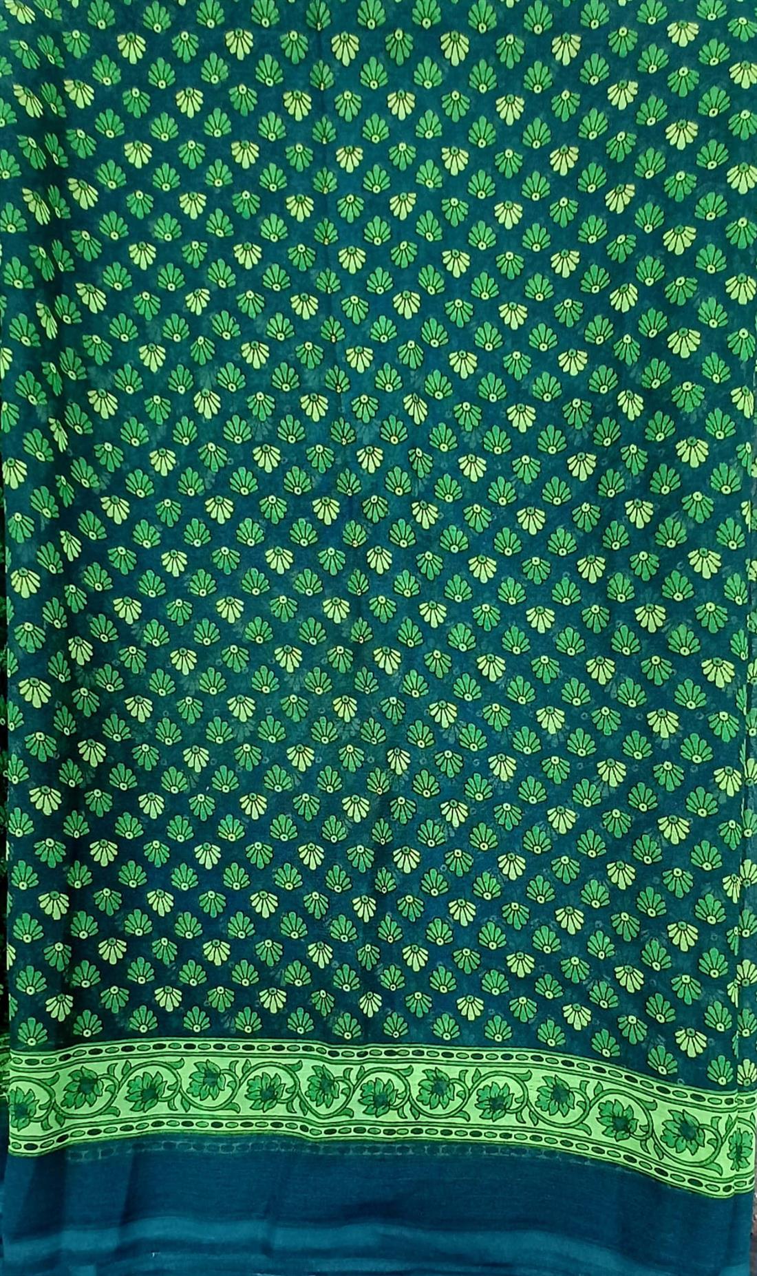 Green Georgette Sarees
