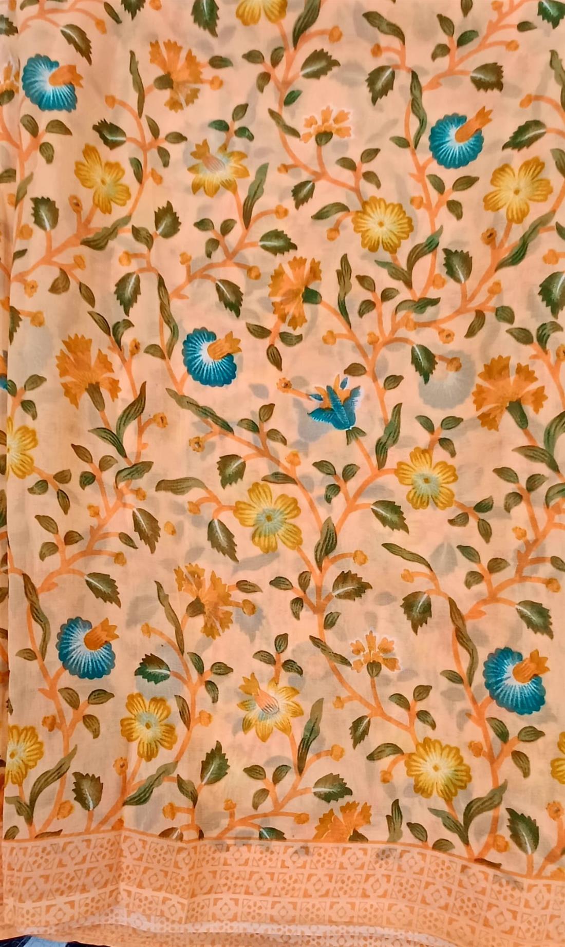 Peach Sapna Georgette Saree Without Blouse