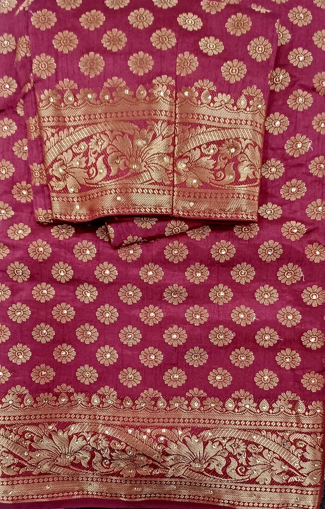 Maroon Banarasi Sarees