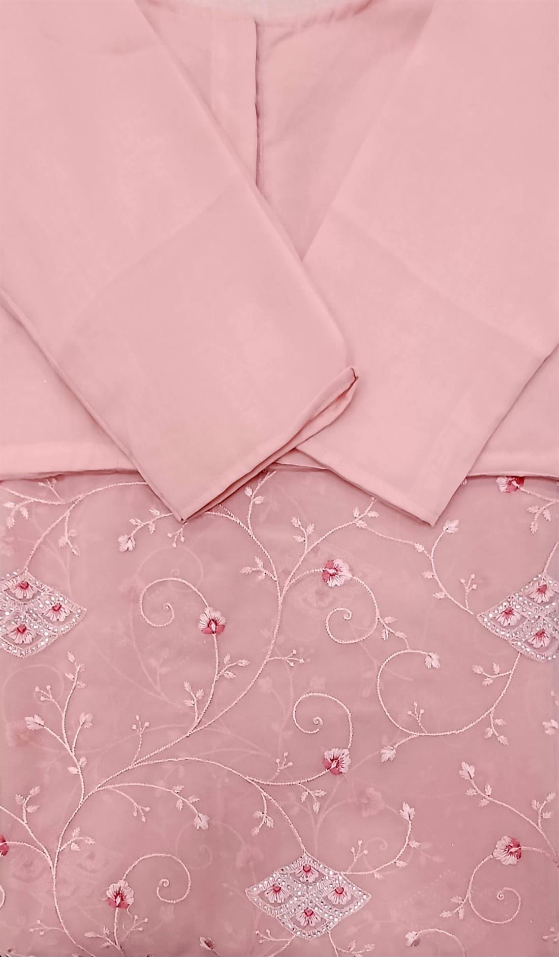 Pink Georgette Saree.