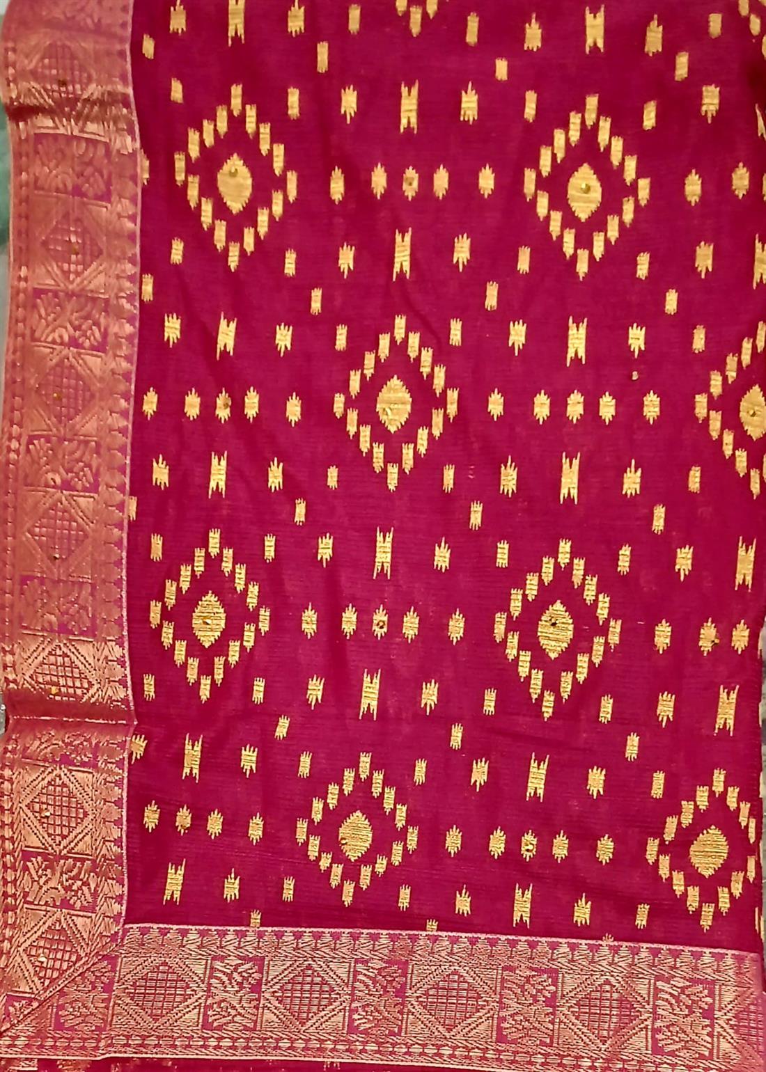 Pink Chiffon Saree.
