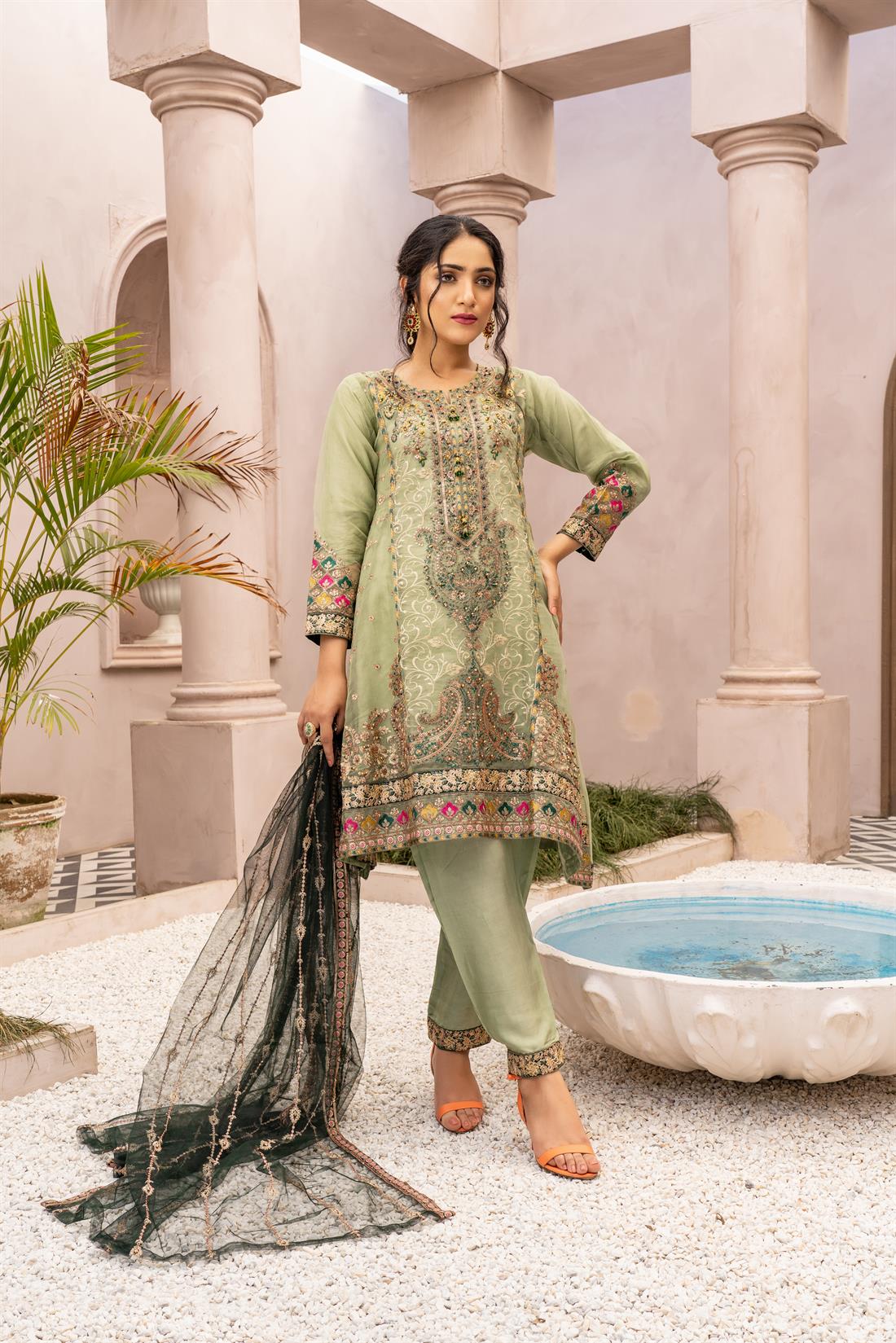 Light Green Ladies Readymade