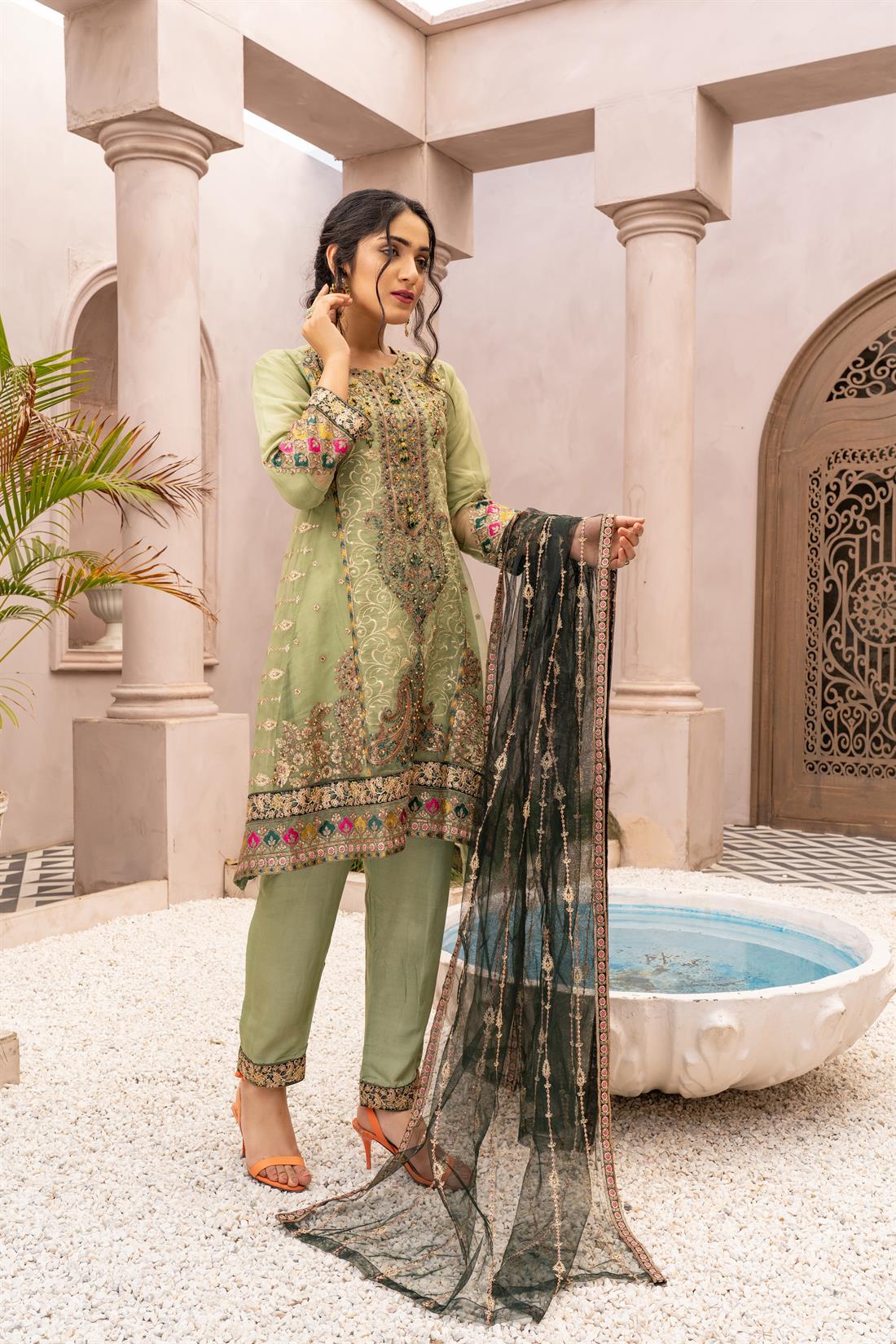 Light Green Ladies Readymade
