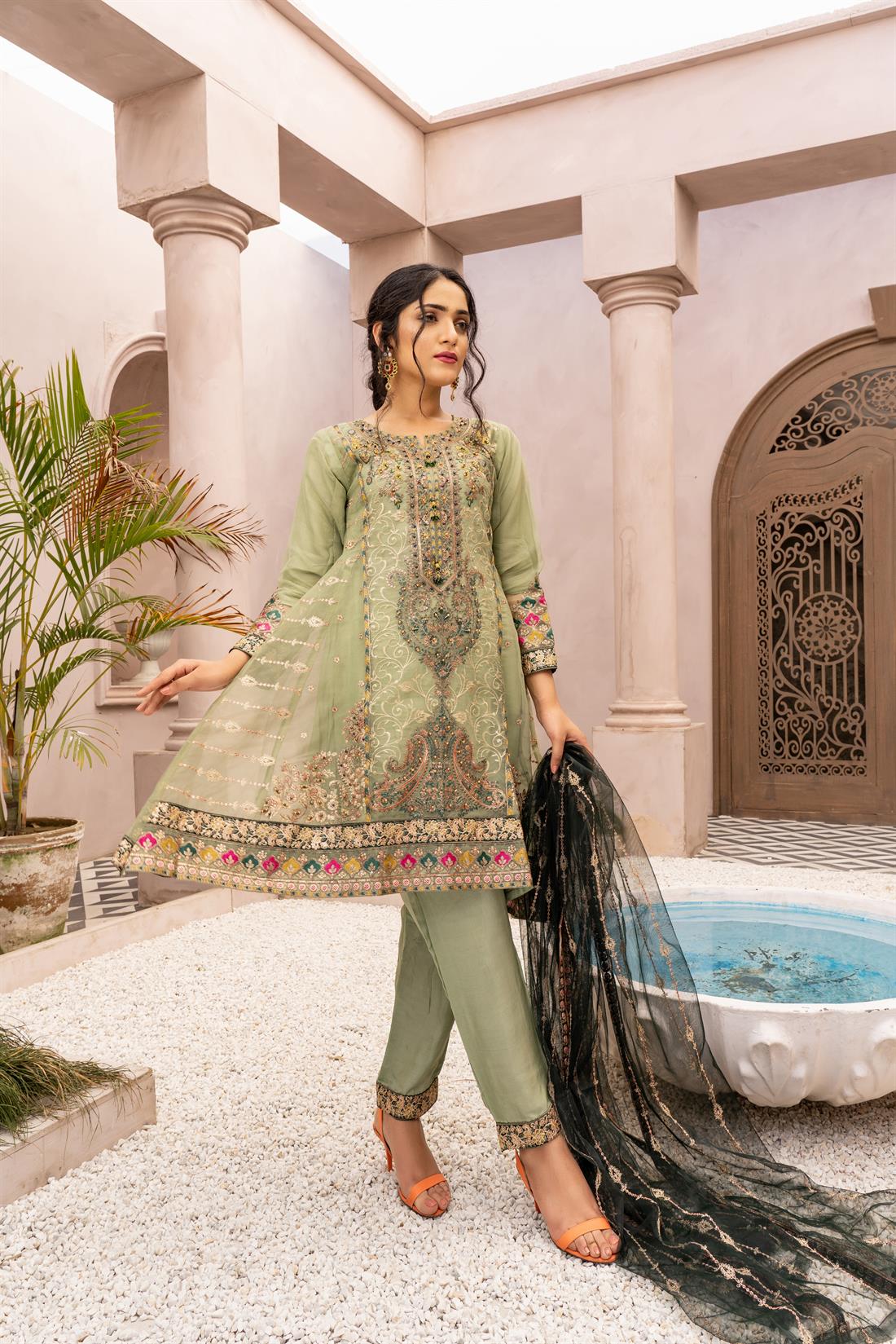 Light Green Ladies Readymade