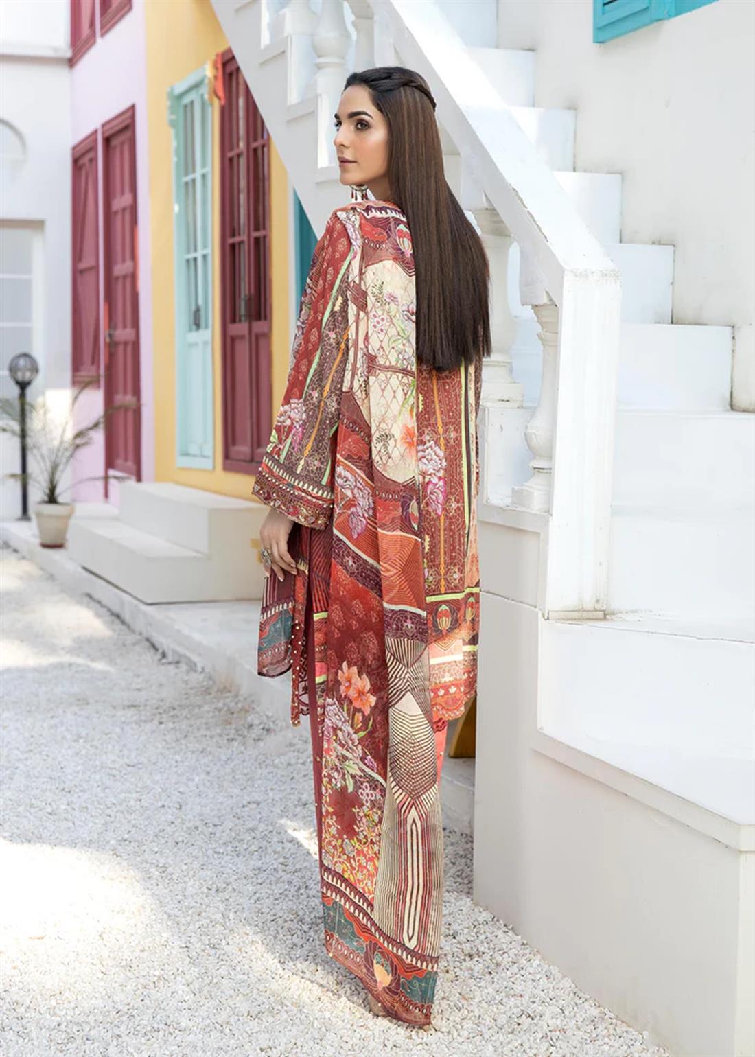3 Piece Embroidered Salwar Kameez with Dupatta