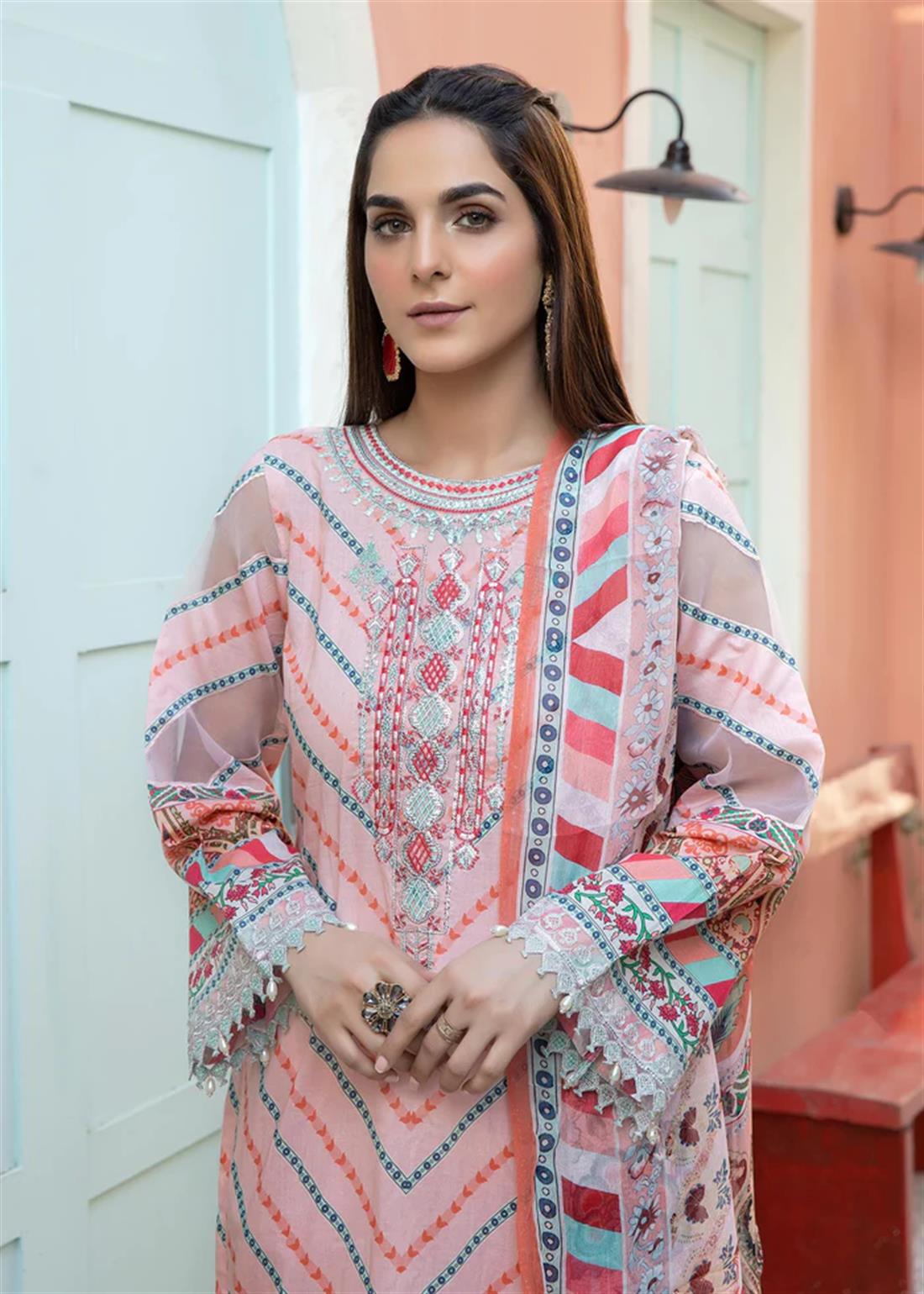 3 Piece Embroidered Salwar Kameez with Dupatta