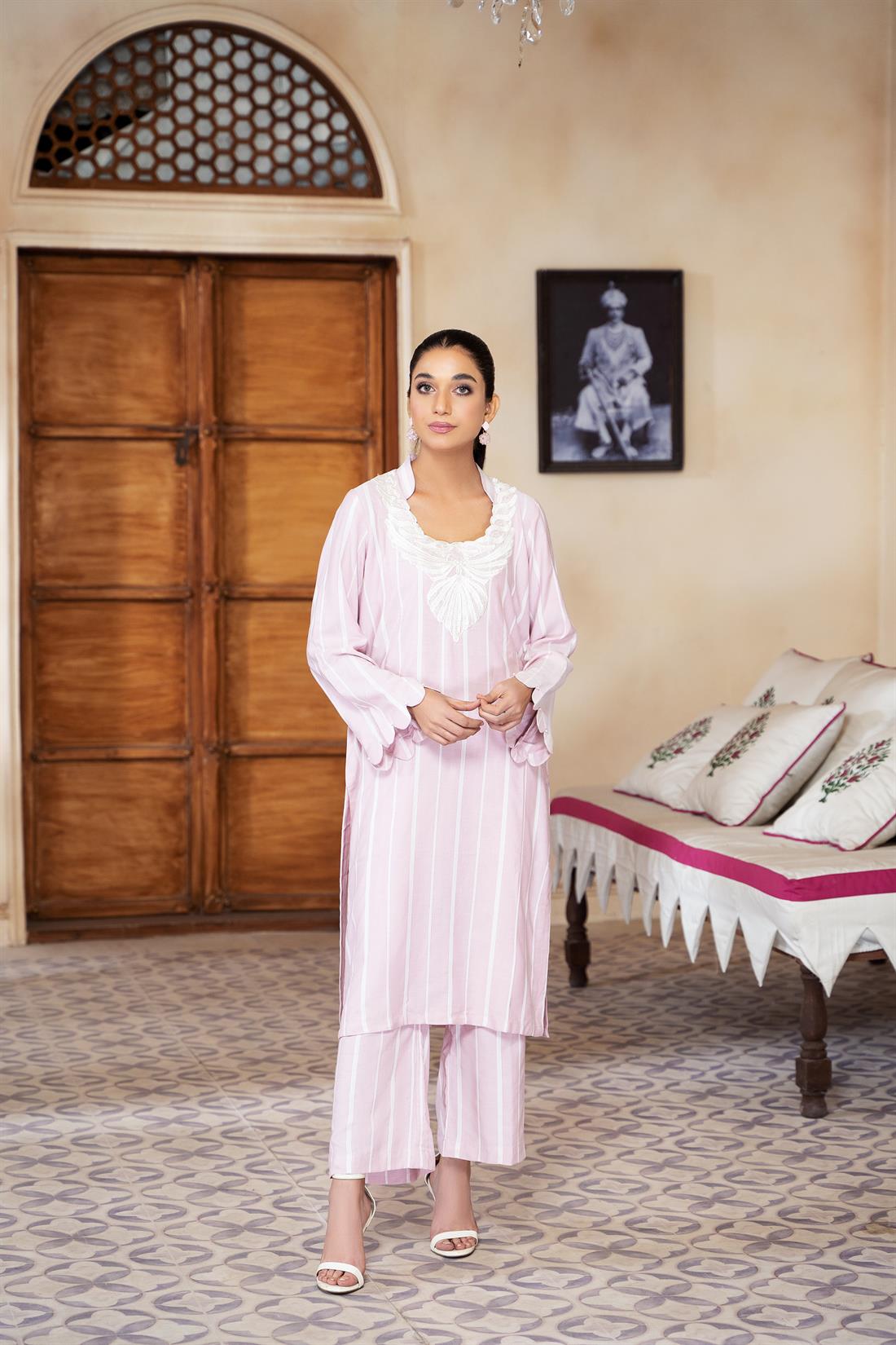 Pink Linen Zoya Collections