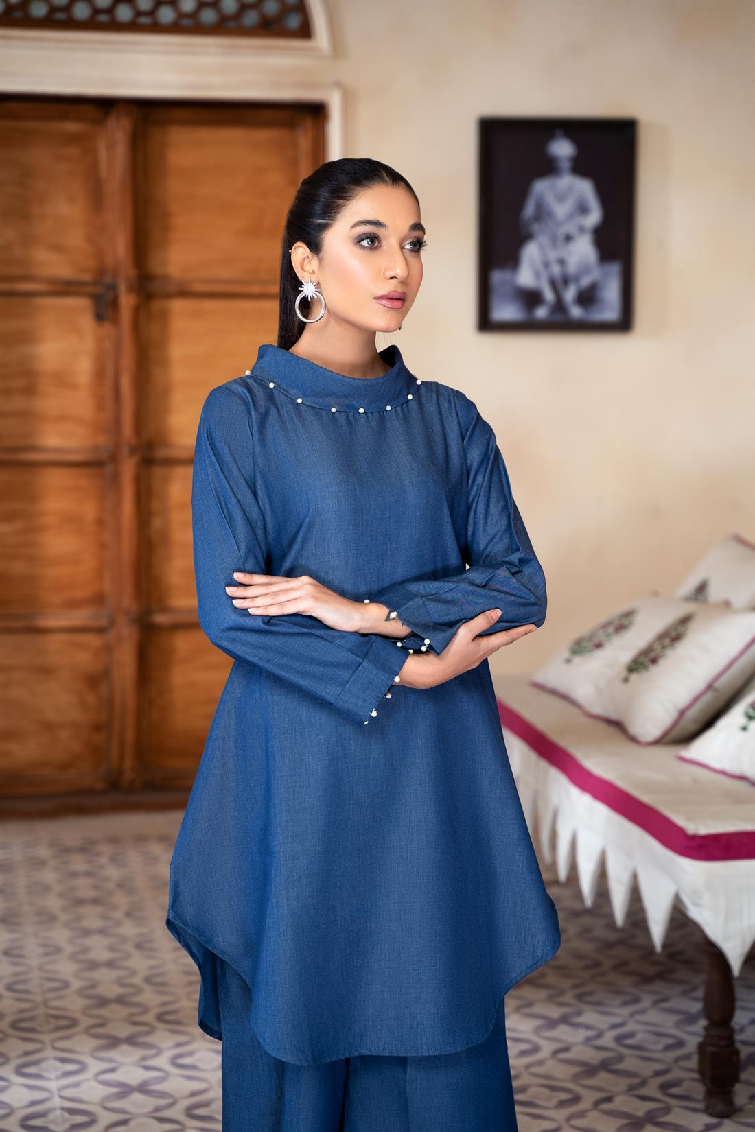Denim Cotton Palazzo Zoya Collections