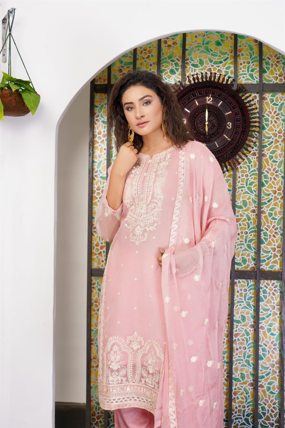 Pink & Cream 3 Piece Suit