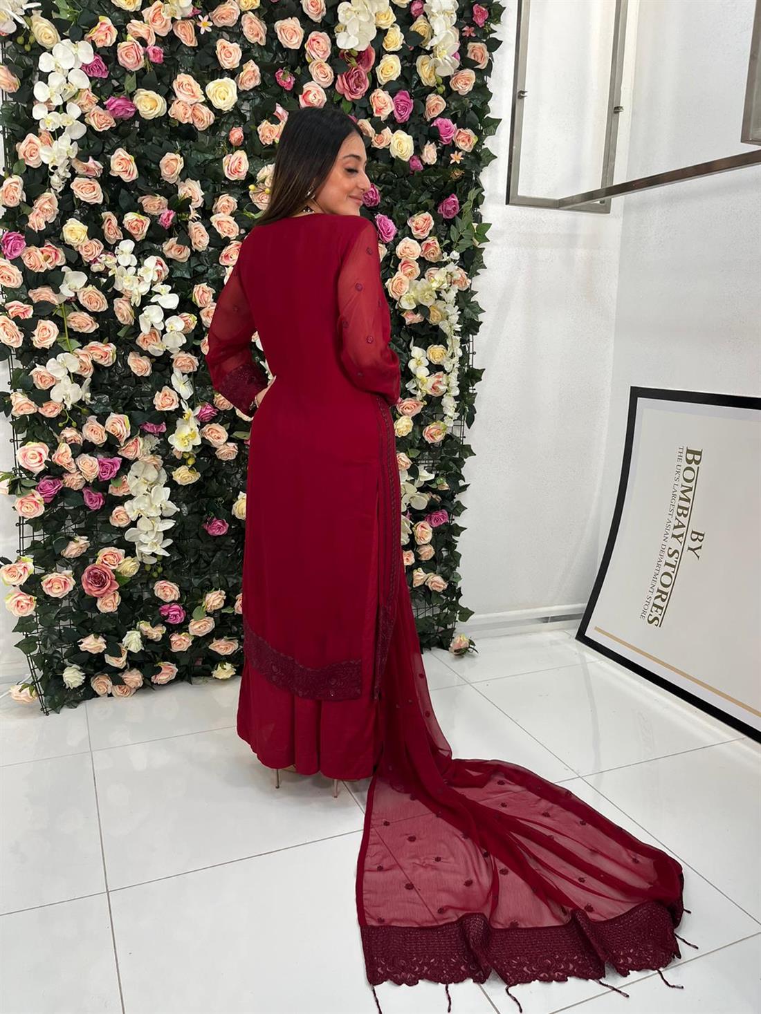 RED- Ladies 3 Piece Suit