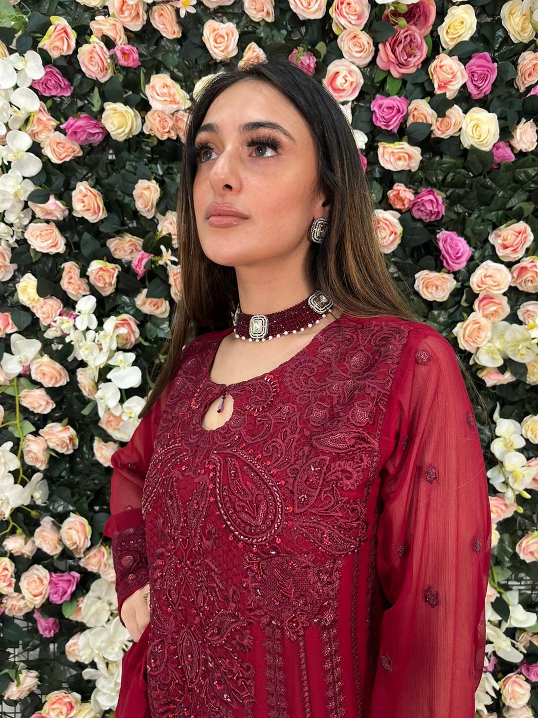 RED- Ladies 3 Piece Suit
