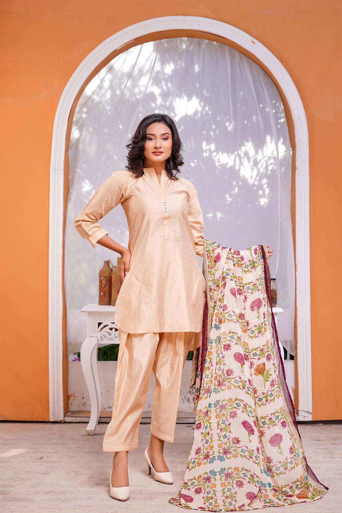 Skin Digital Print Chiffon Ladies Readymade