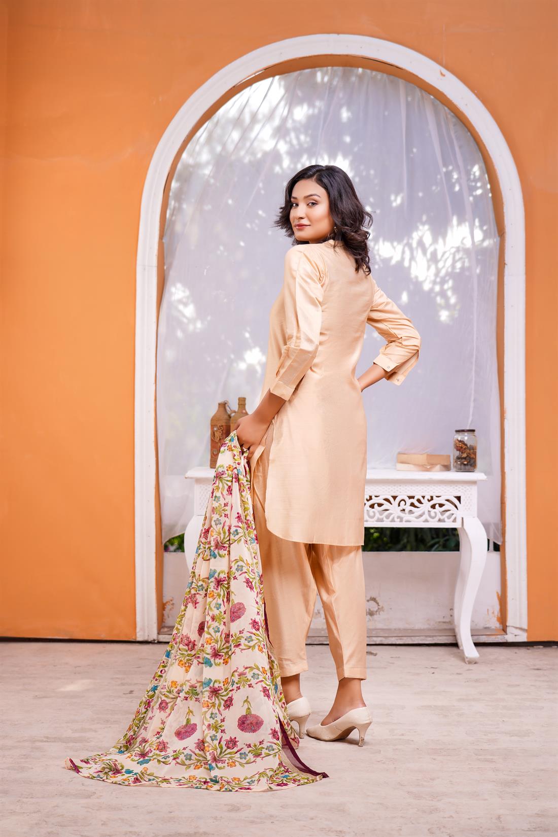 Skin Digital Print Chiffon Ladies Readymade