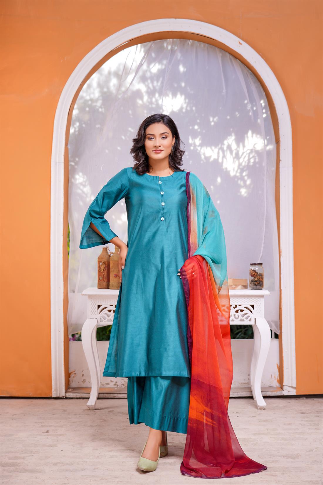 Zinc Digital Print Chiffon Ladies Readymade