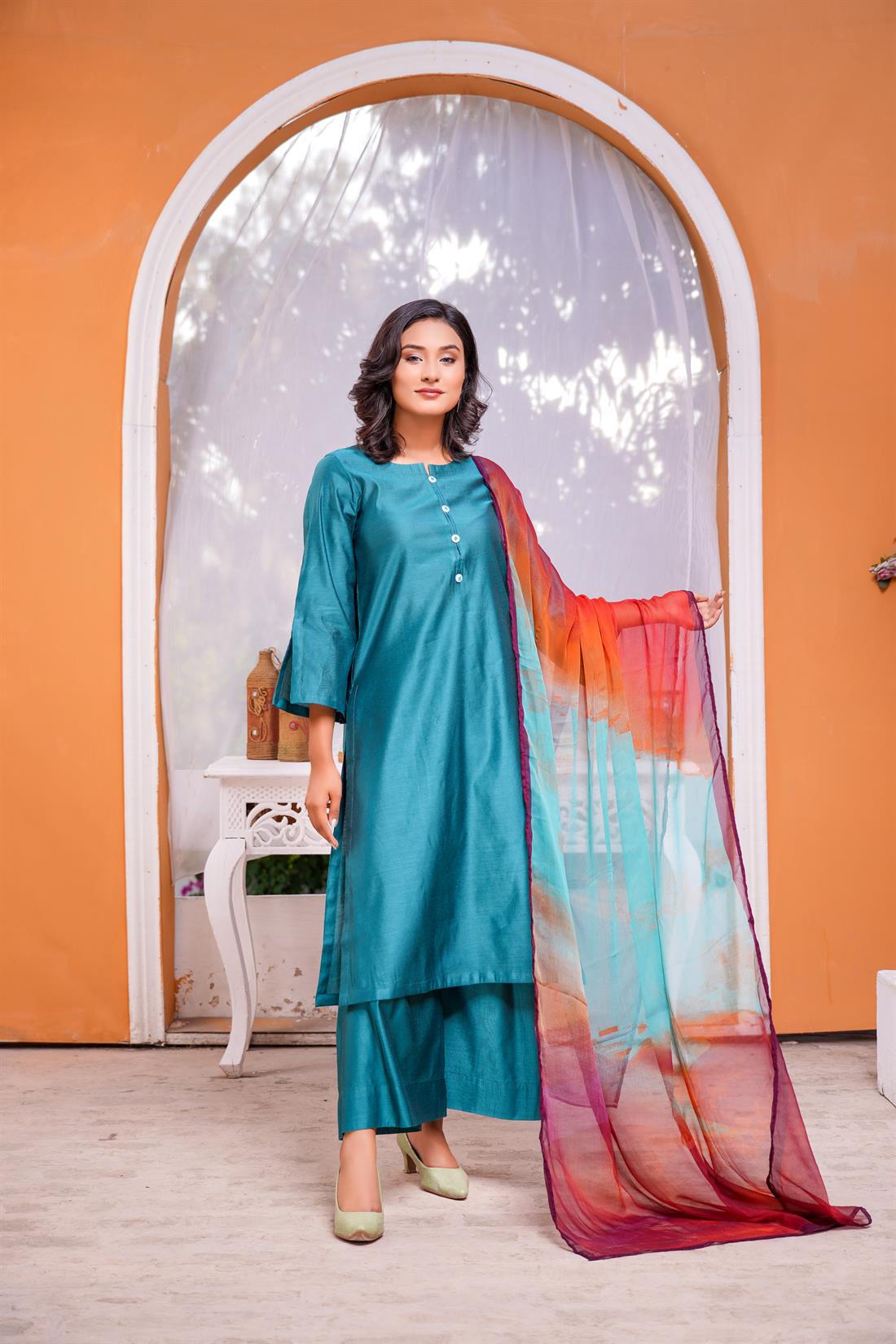 Zinc Digital Print Chiffon Ladies Readymade