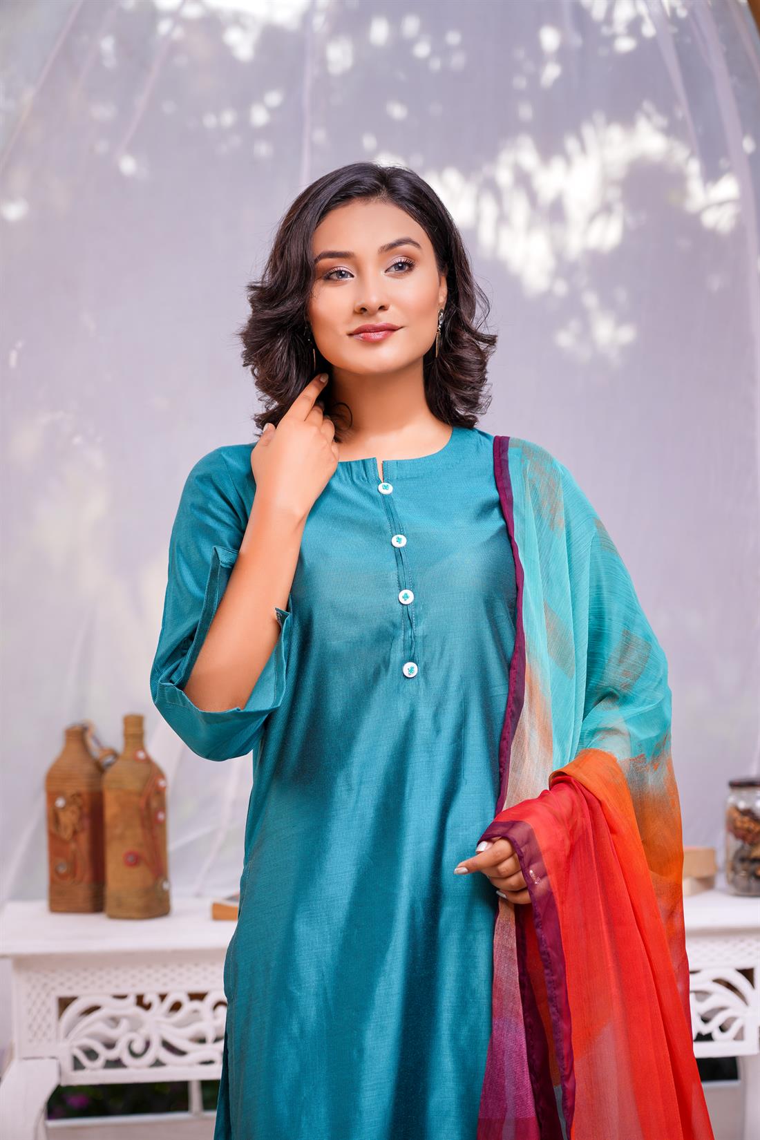 Zinc Digital Print Chiffon Ladies Readymade
