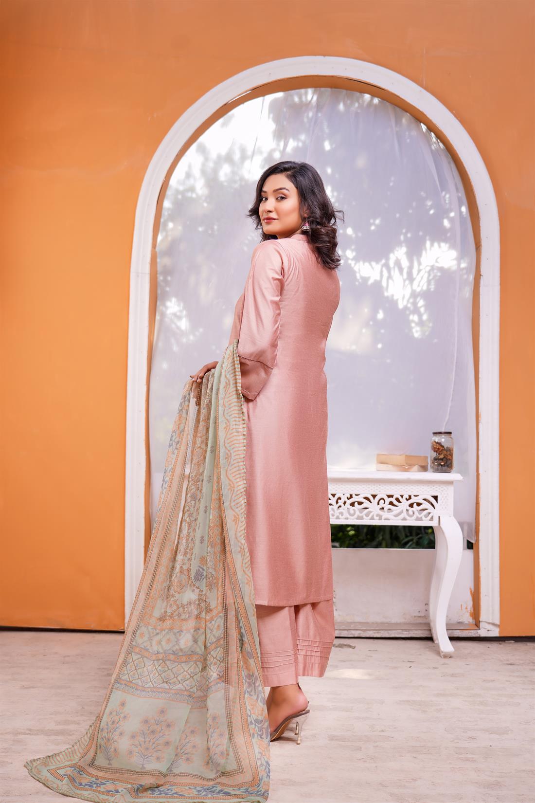 T.pink Digital Print Chiffon Ladies Readymade