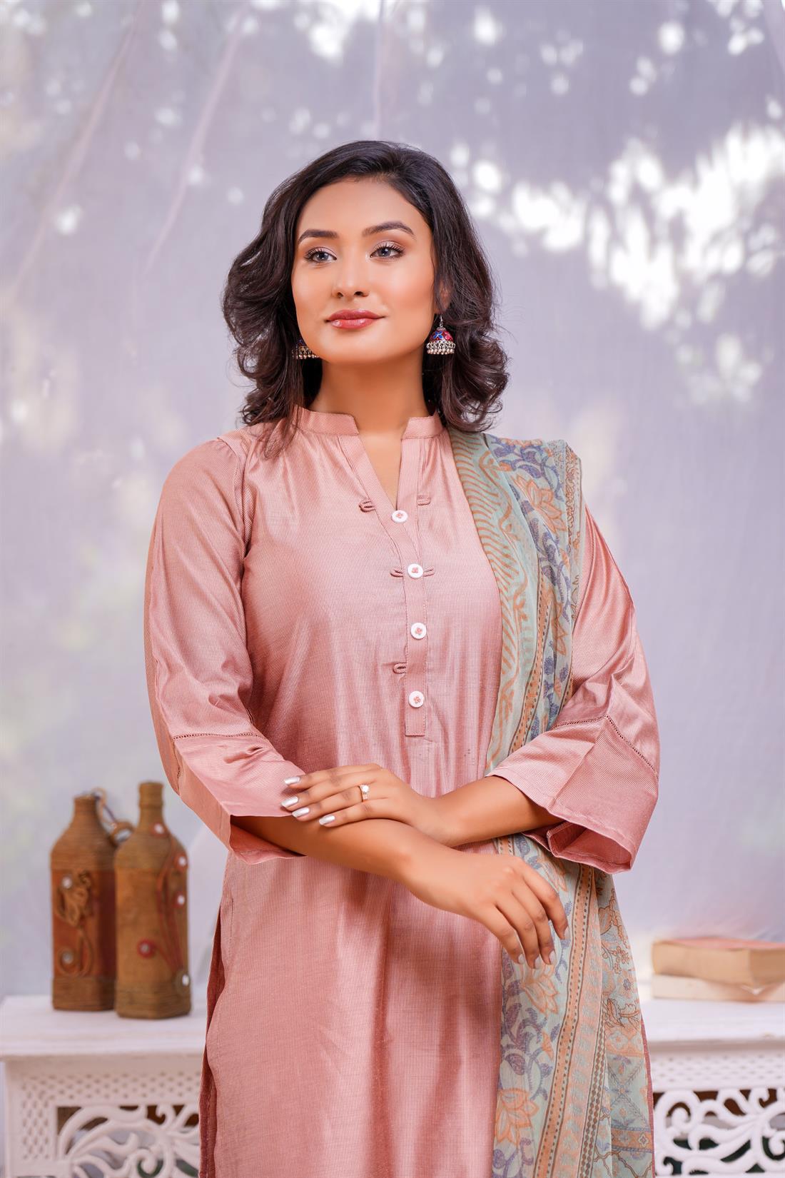 T.pink Digital Print Chiffon Ladies Readymade