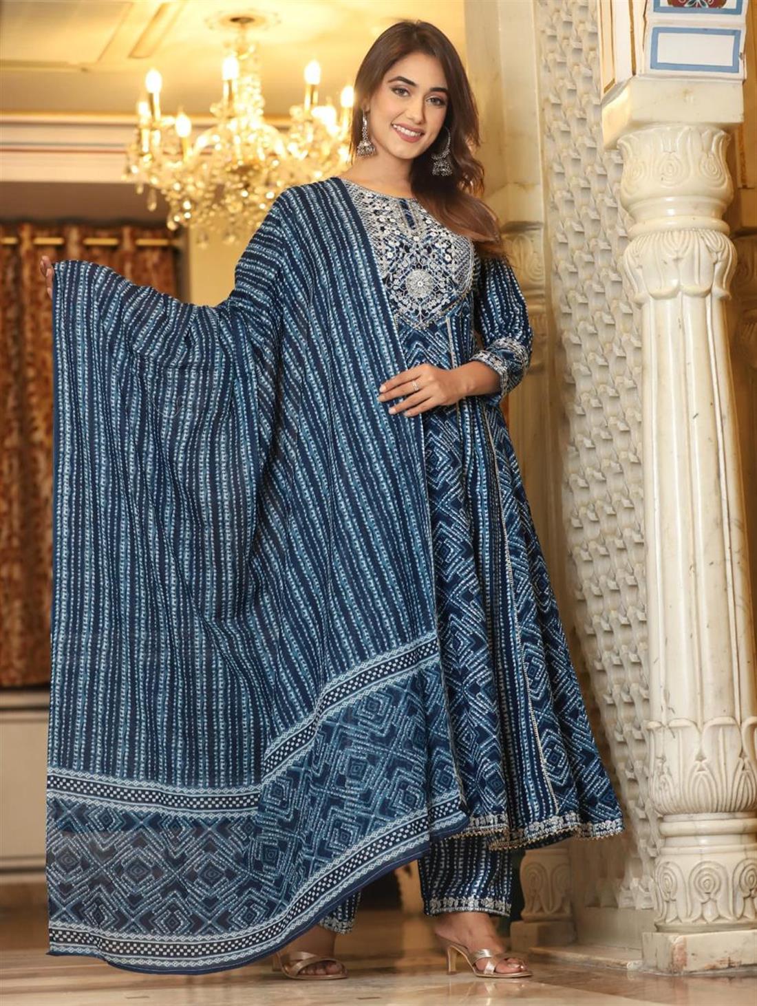 Blue & White Ladies Readymade