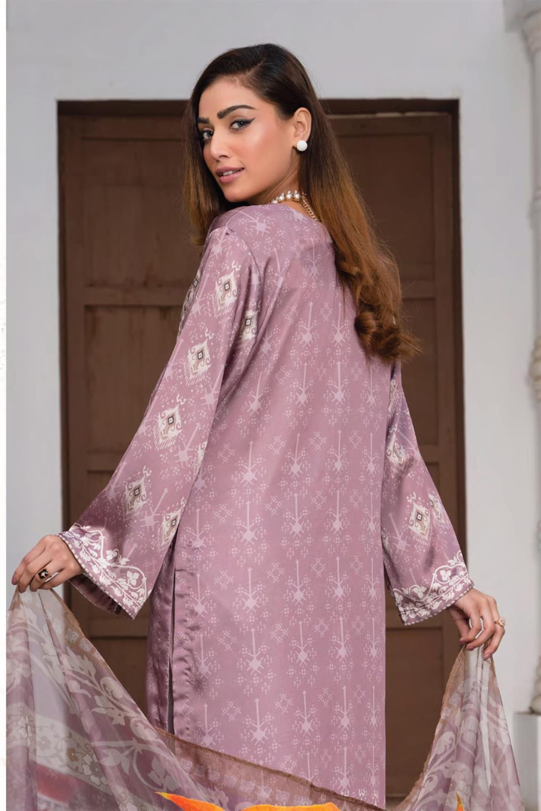 Rose Wood Raw Silk 3 Piece Suit