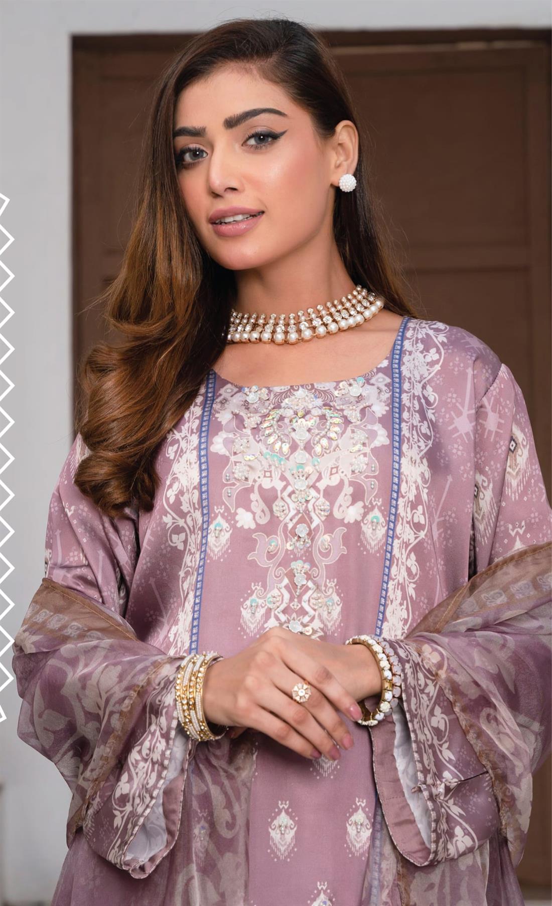 Rose Wood Raw Silk 3 Piece Suit