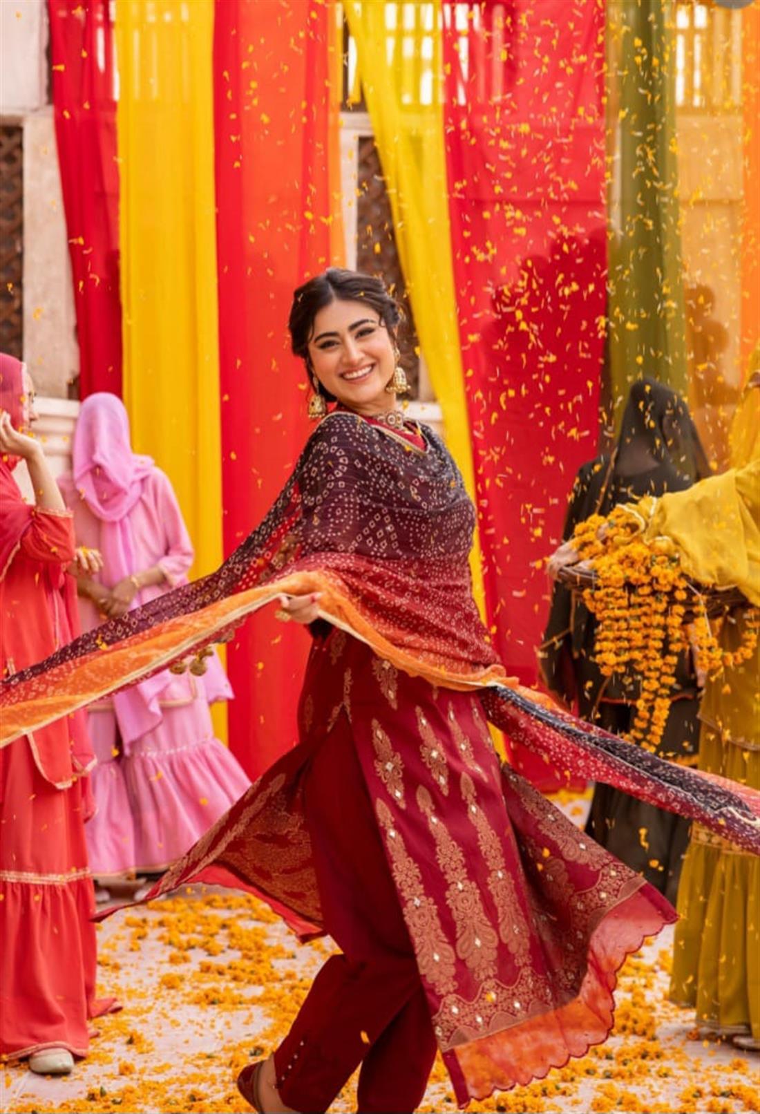 Maroon Embroidered Chiffon Ladies Readymade