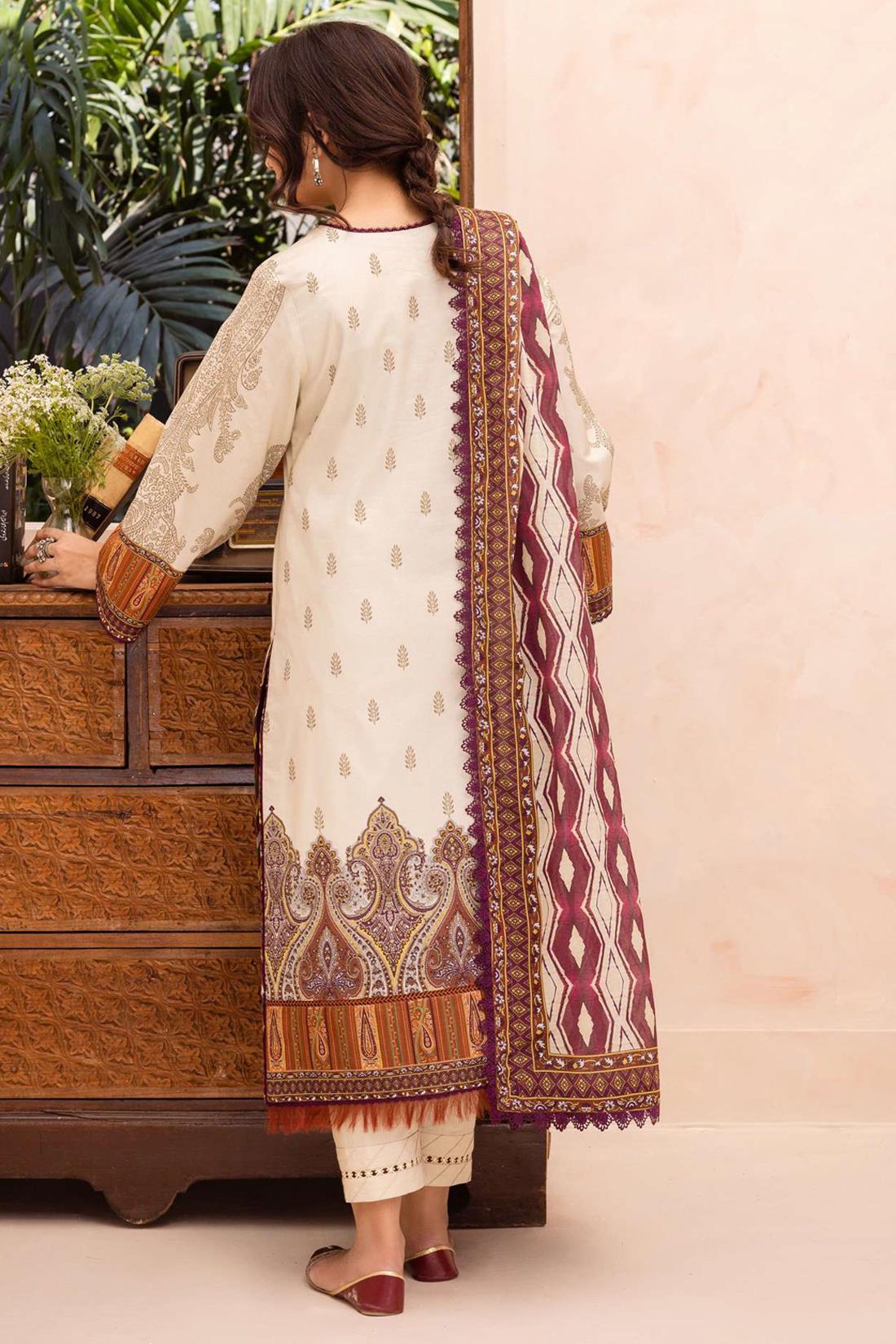 Ivory & Multicolour Lawn Digital Printed Suit