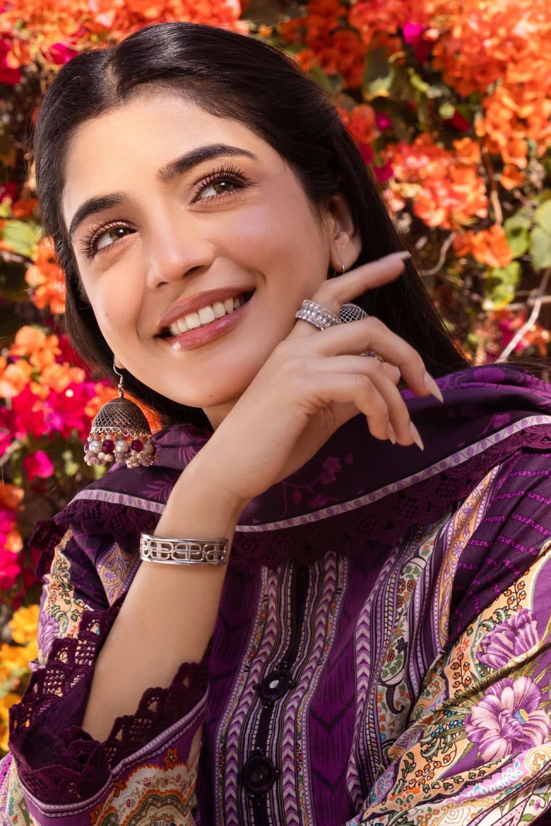 Purple Lawn Digital Printed Suit