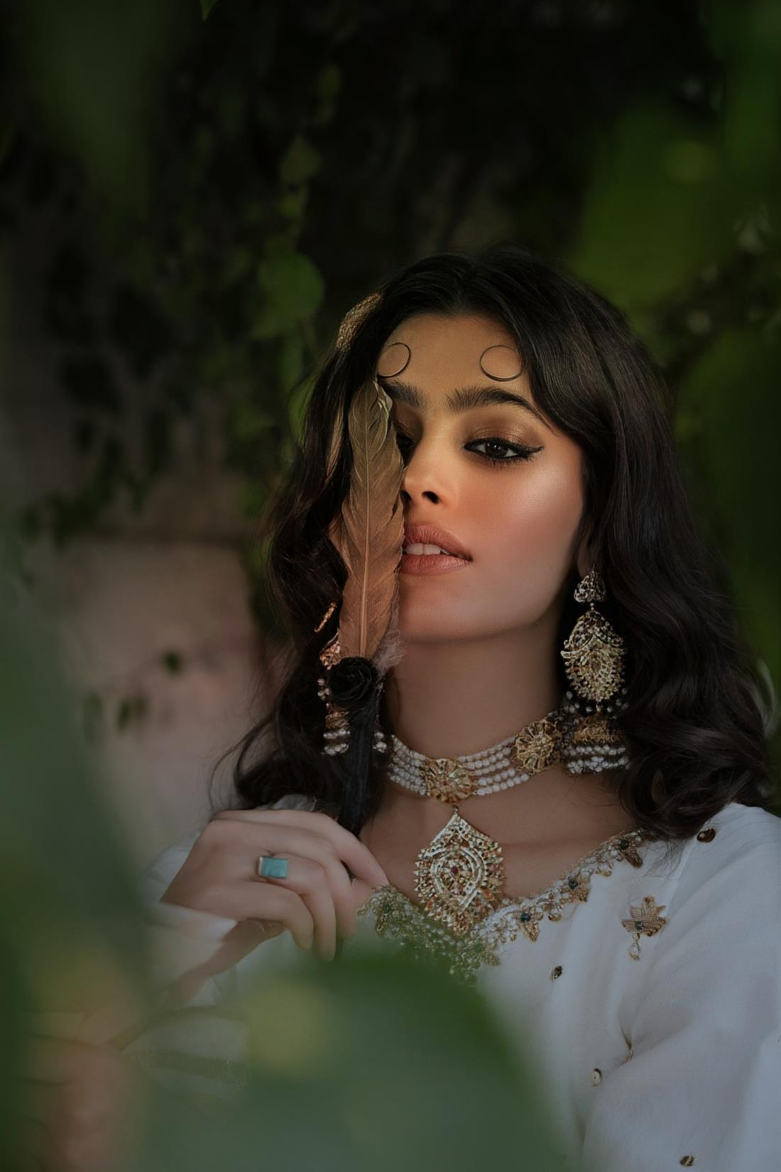 Off White Embroidered Raw Silk Gharara Stunning Party Wear